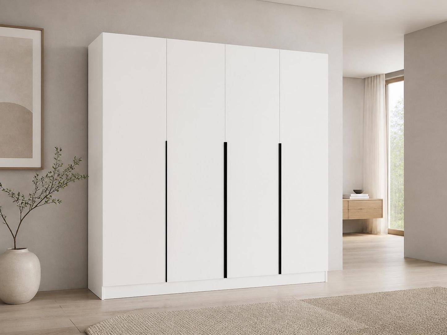 Roupeiro Mandeville 370 (Branco + Preto)