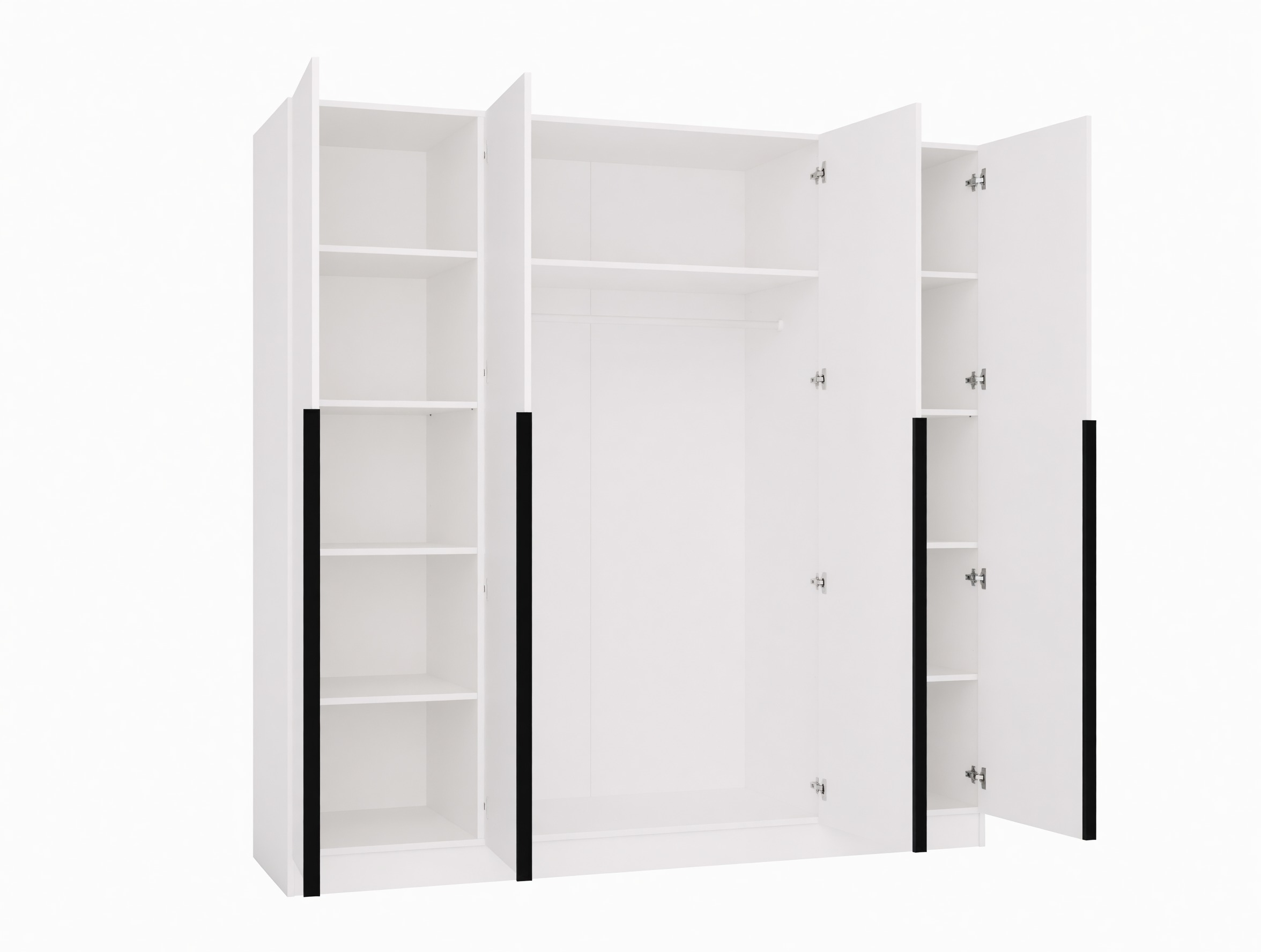 Roupeiro Mandeville 370 (Branco + Preto)