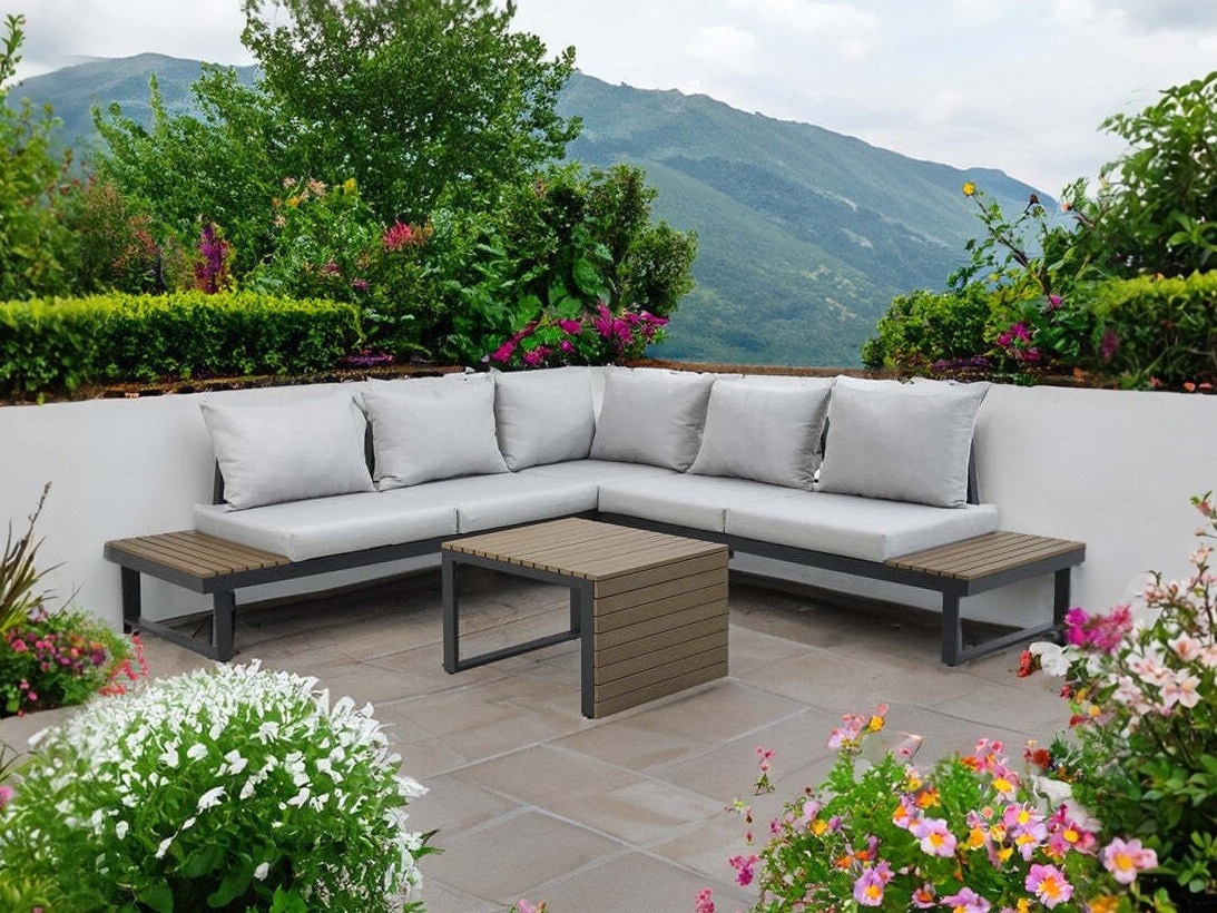 Conjunto de mobiliário para o exterior Mandeville 374