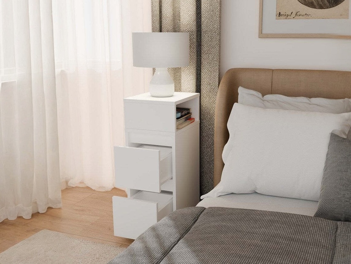 Mesa de cabeceira Mandeville 373 (Branco)