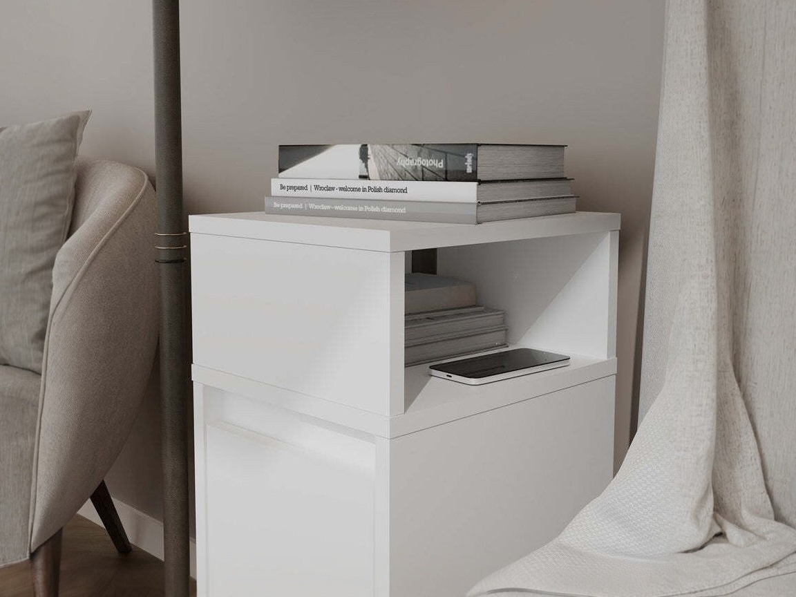 Mesa de cabeceira Mandeville 373 (Branco)