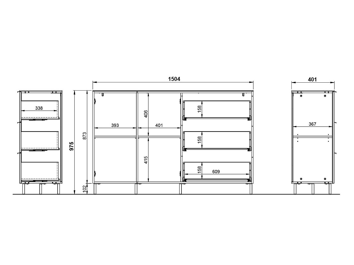Cómoda Sacramento 535 (Caxemira)