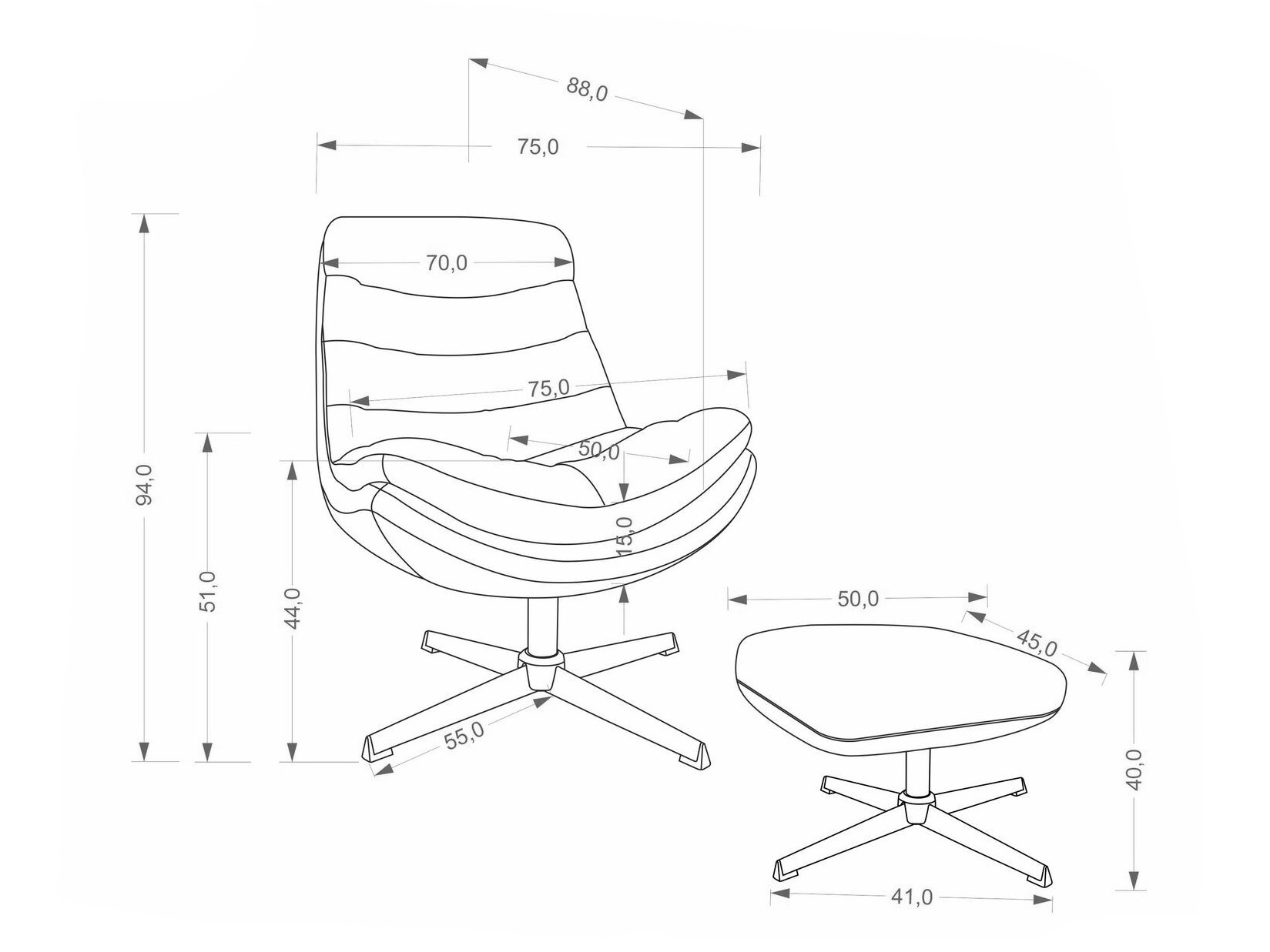 Poltrona Houston 2134 (Cappucino)
