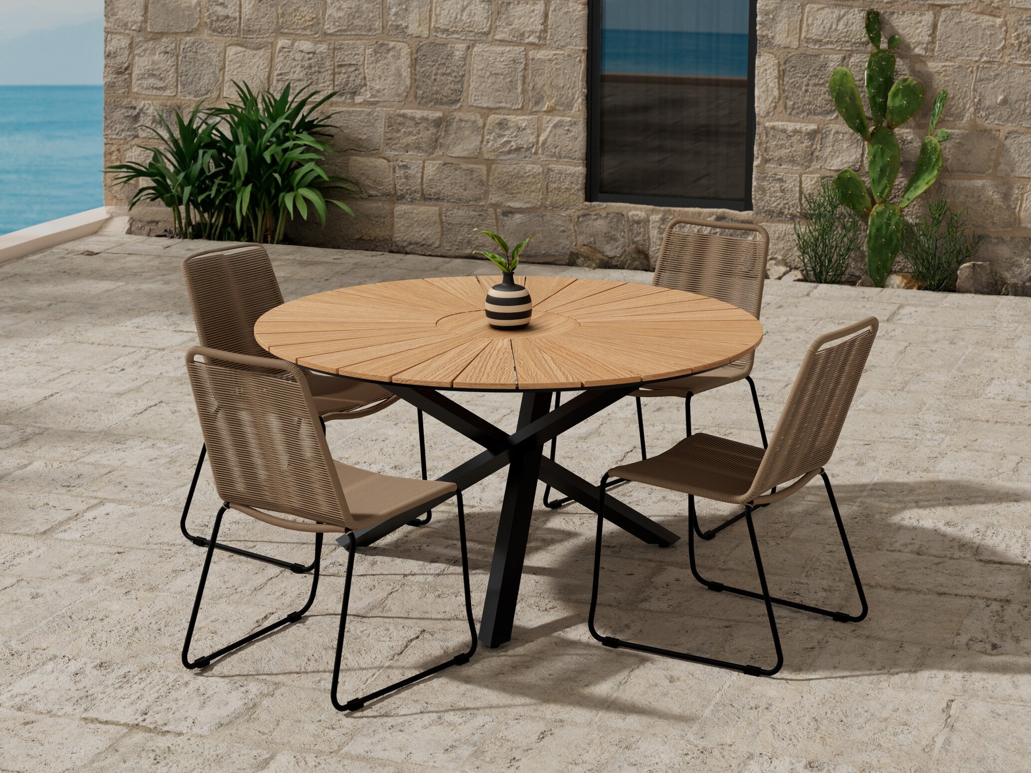 Conjunto de mesa e cadeiras Dallas 5313