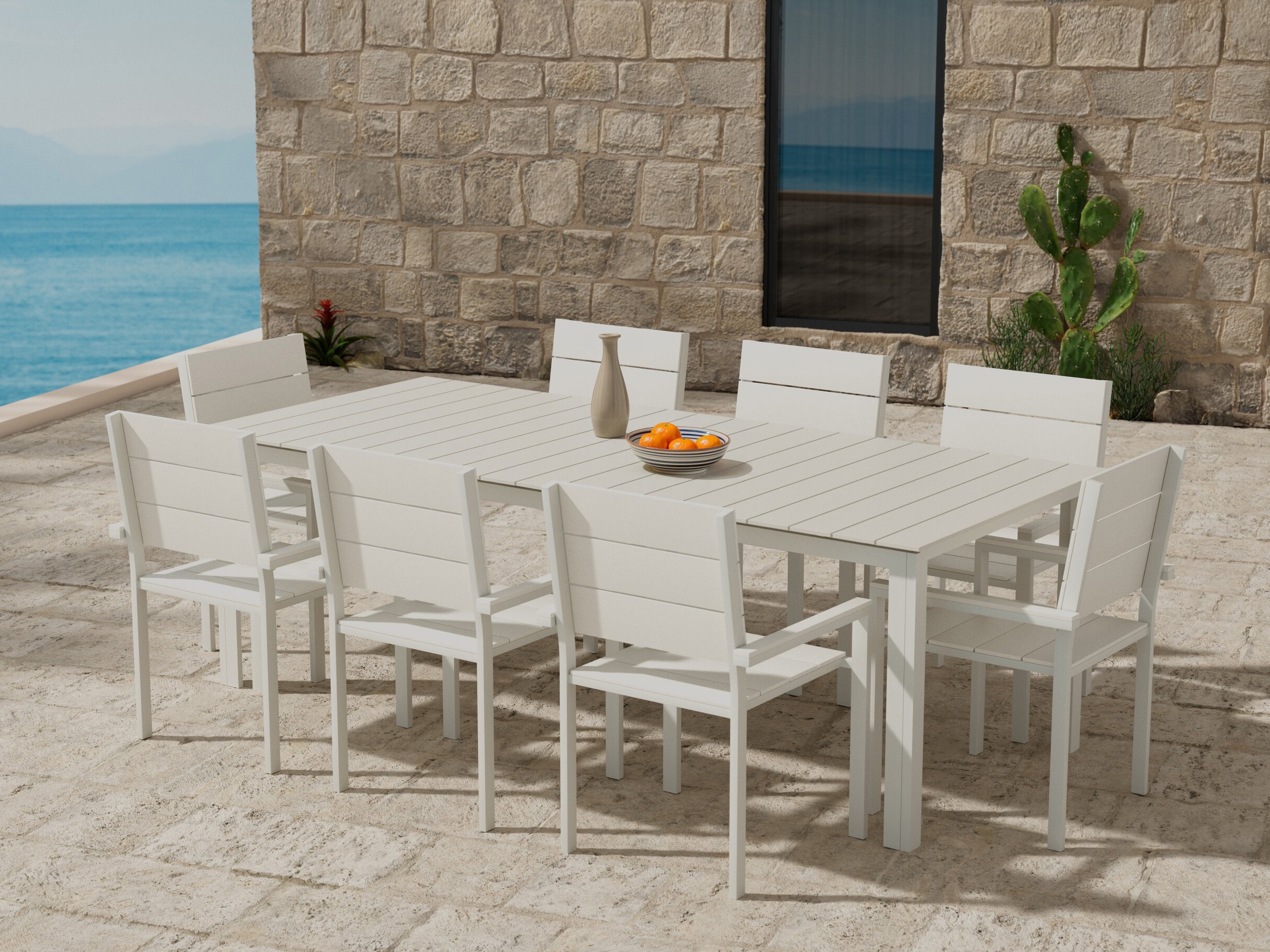 Conjunto de mesa e cadeiras Dallas 5317 (Bege)