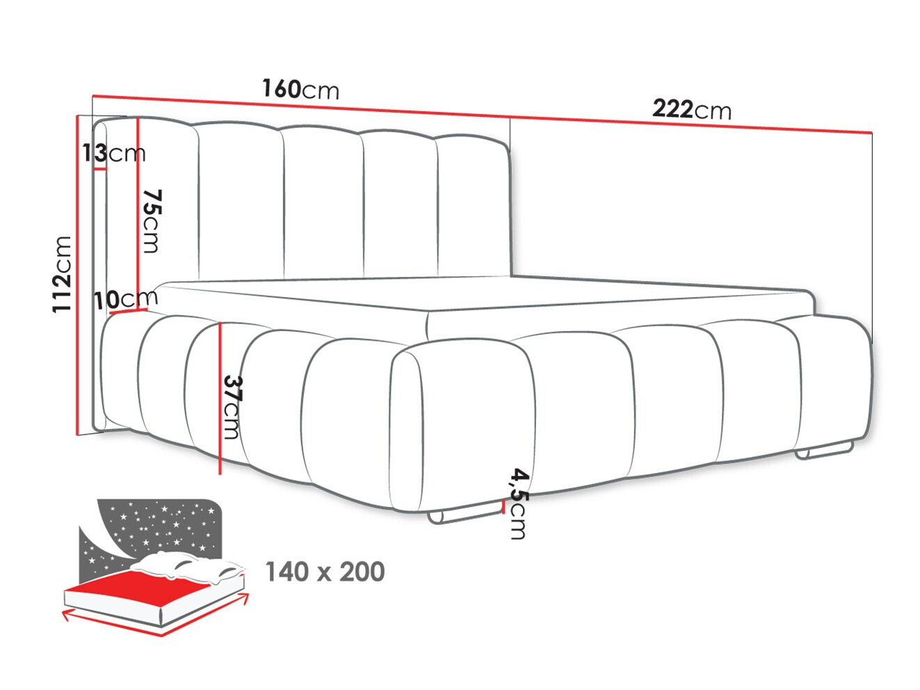 Cama SP6895