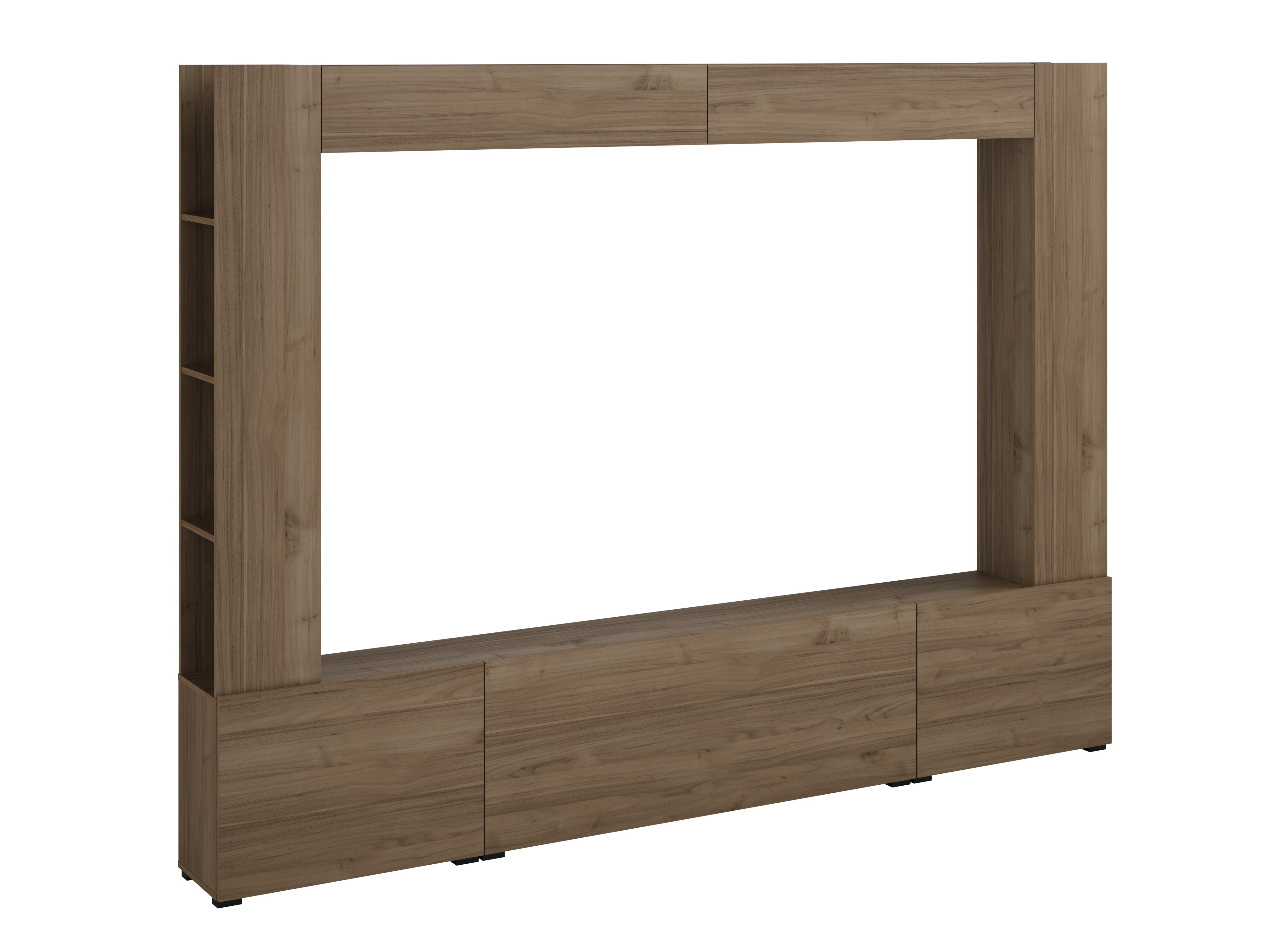 Conjunto para sala de estar Austin 392 (Nogueira)