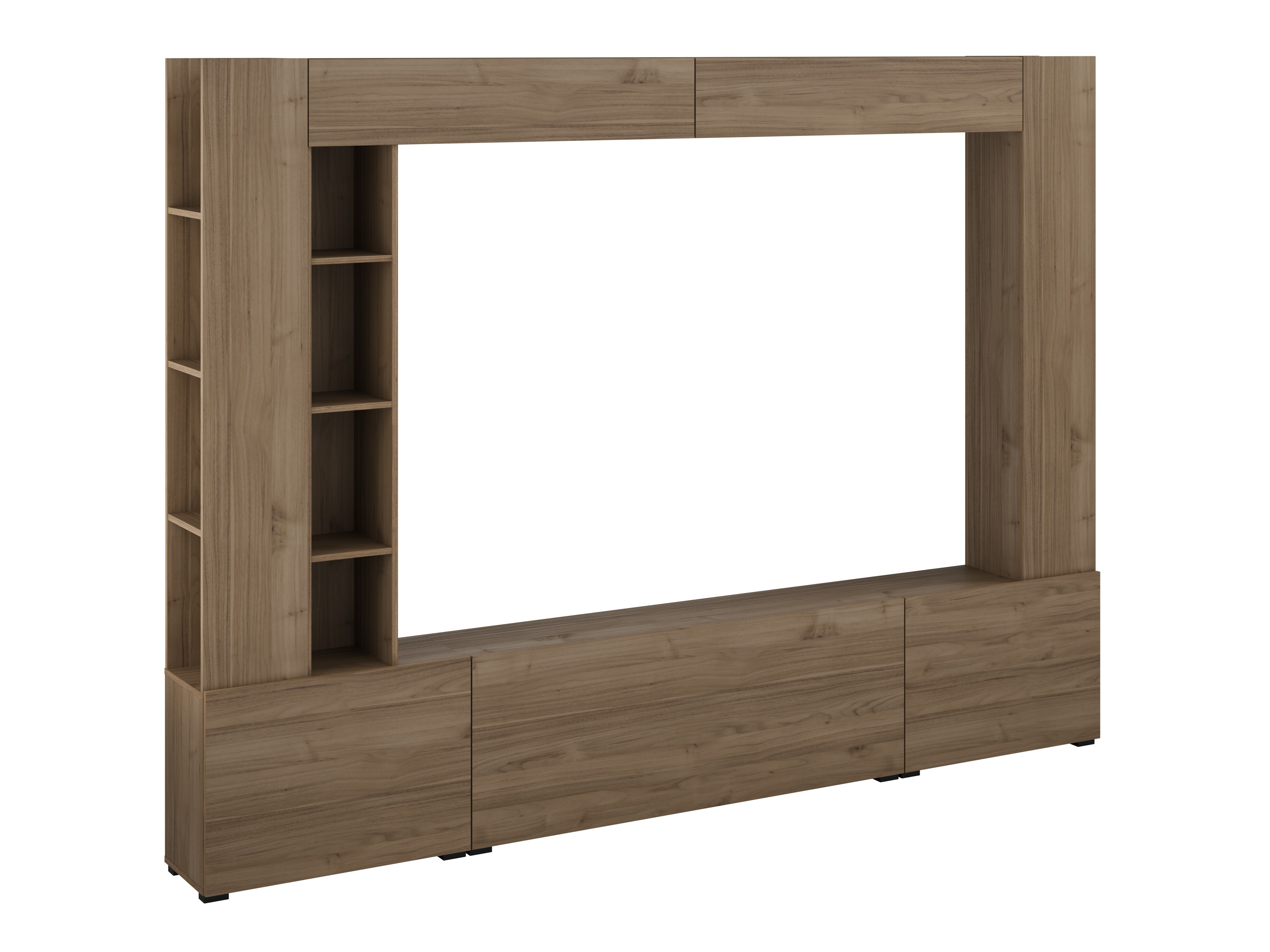 Conjunto para sala de estar Austin 392 (Nogueira)