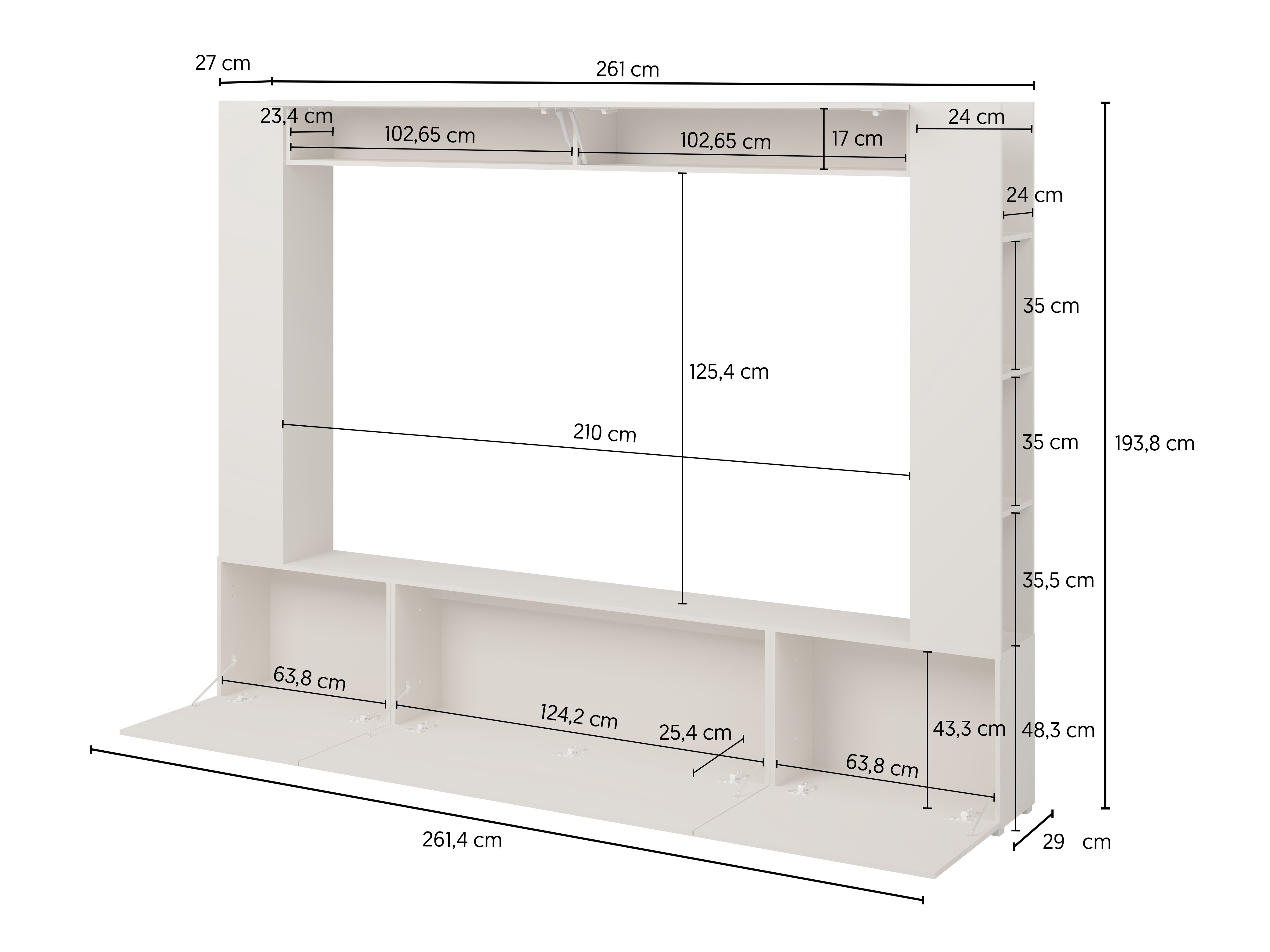 Conjunto para sala de estar Austin 392 (Caxemira)