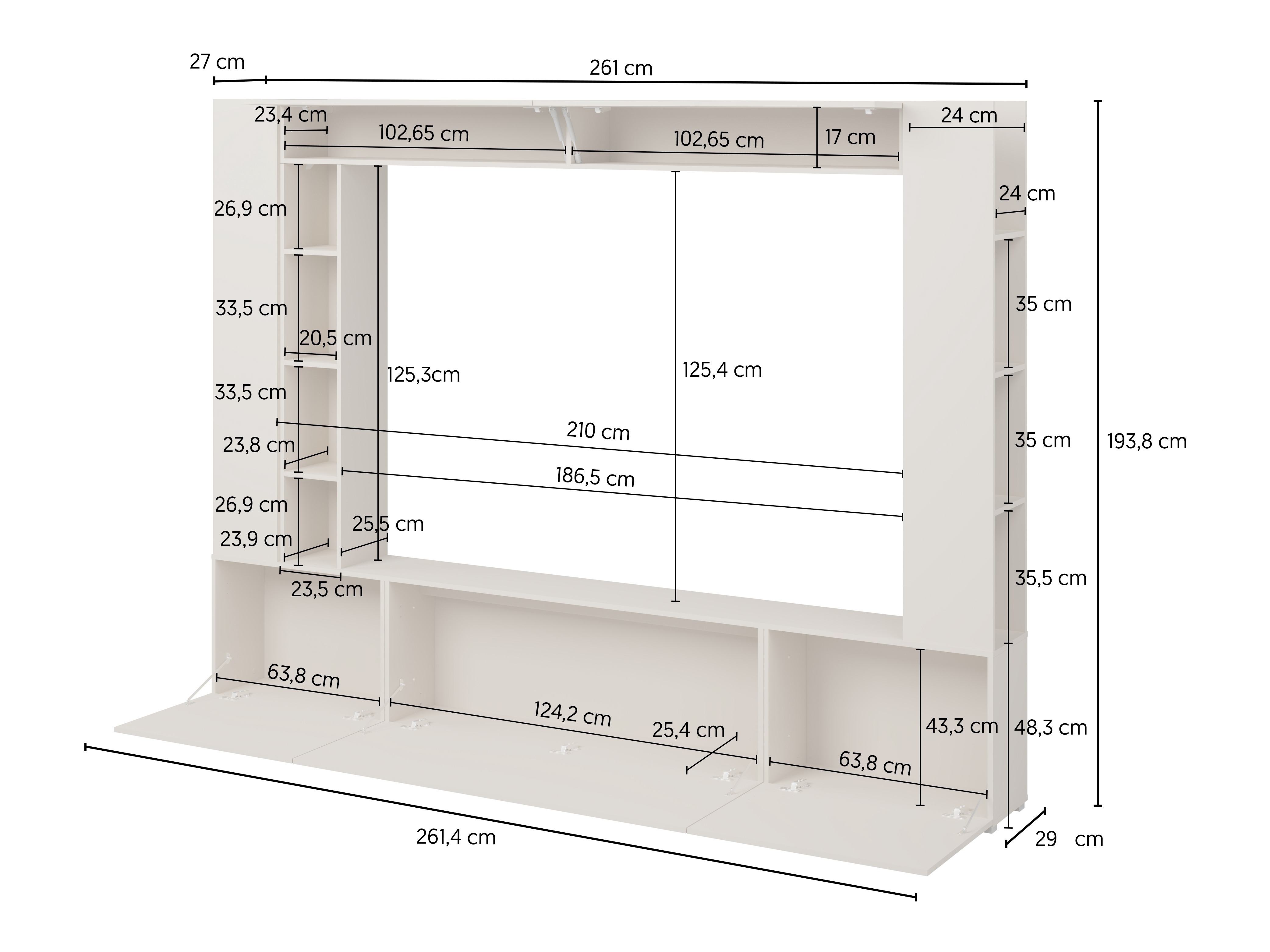 Conjunto para sala de estar Austin 392 (Caxemira)