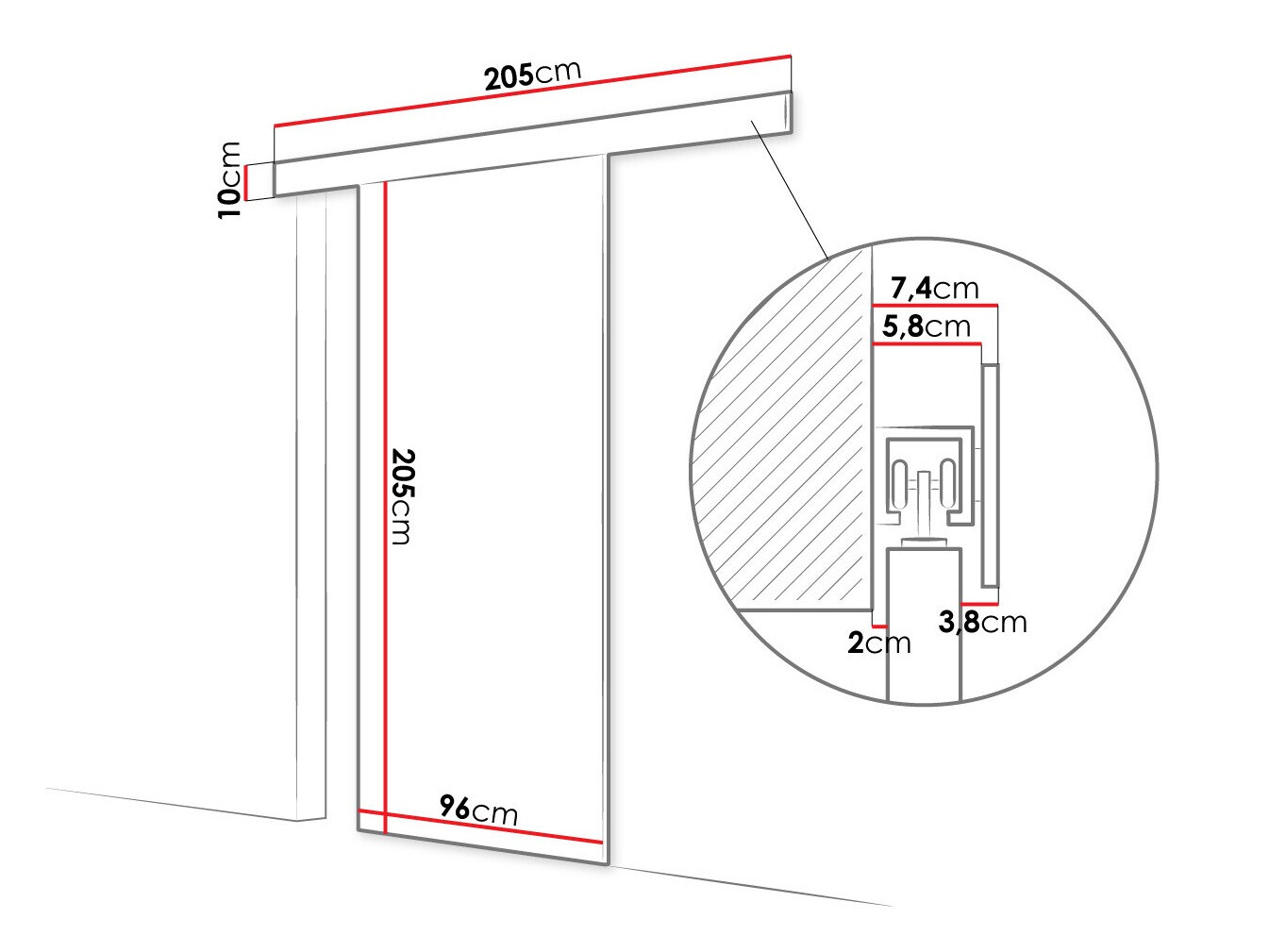 Porta de correr SP6945
