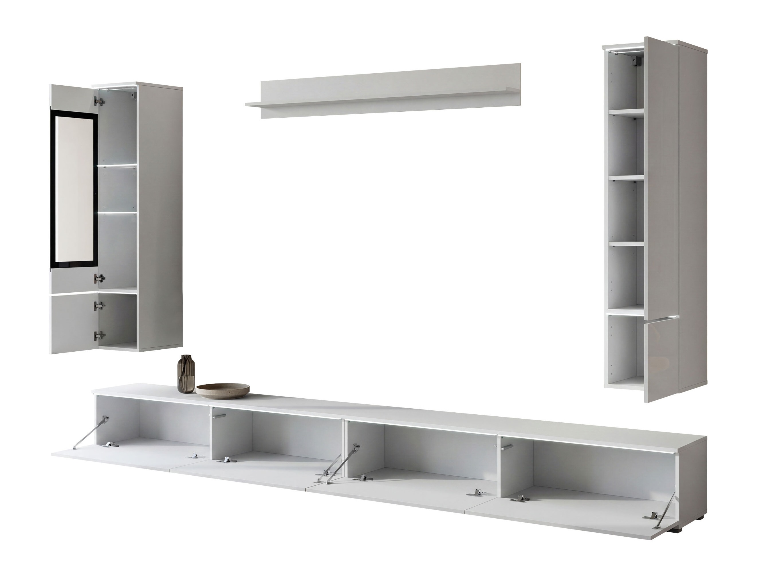Conjunto para sala de estar Mirfivo 110 (Preto)