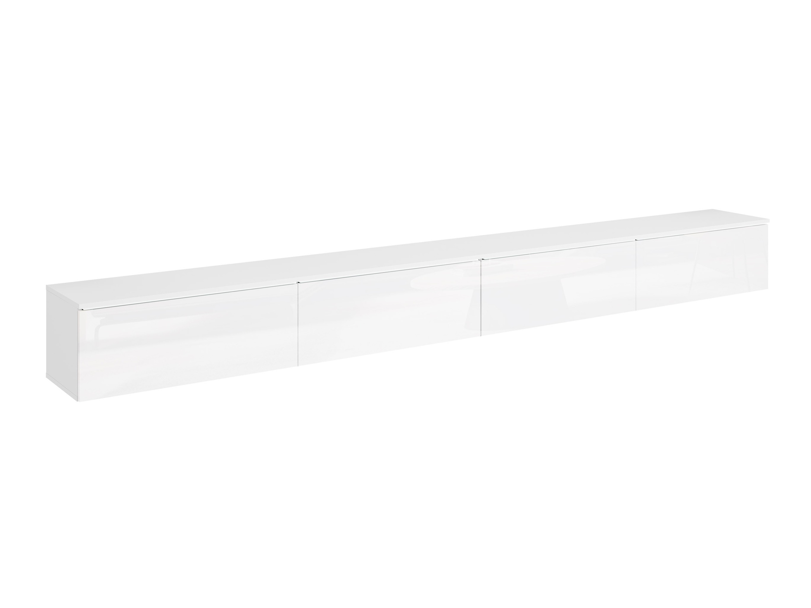 Móvel de TV Sarasota 199 (Branco + Branco brilhante)