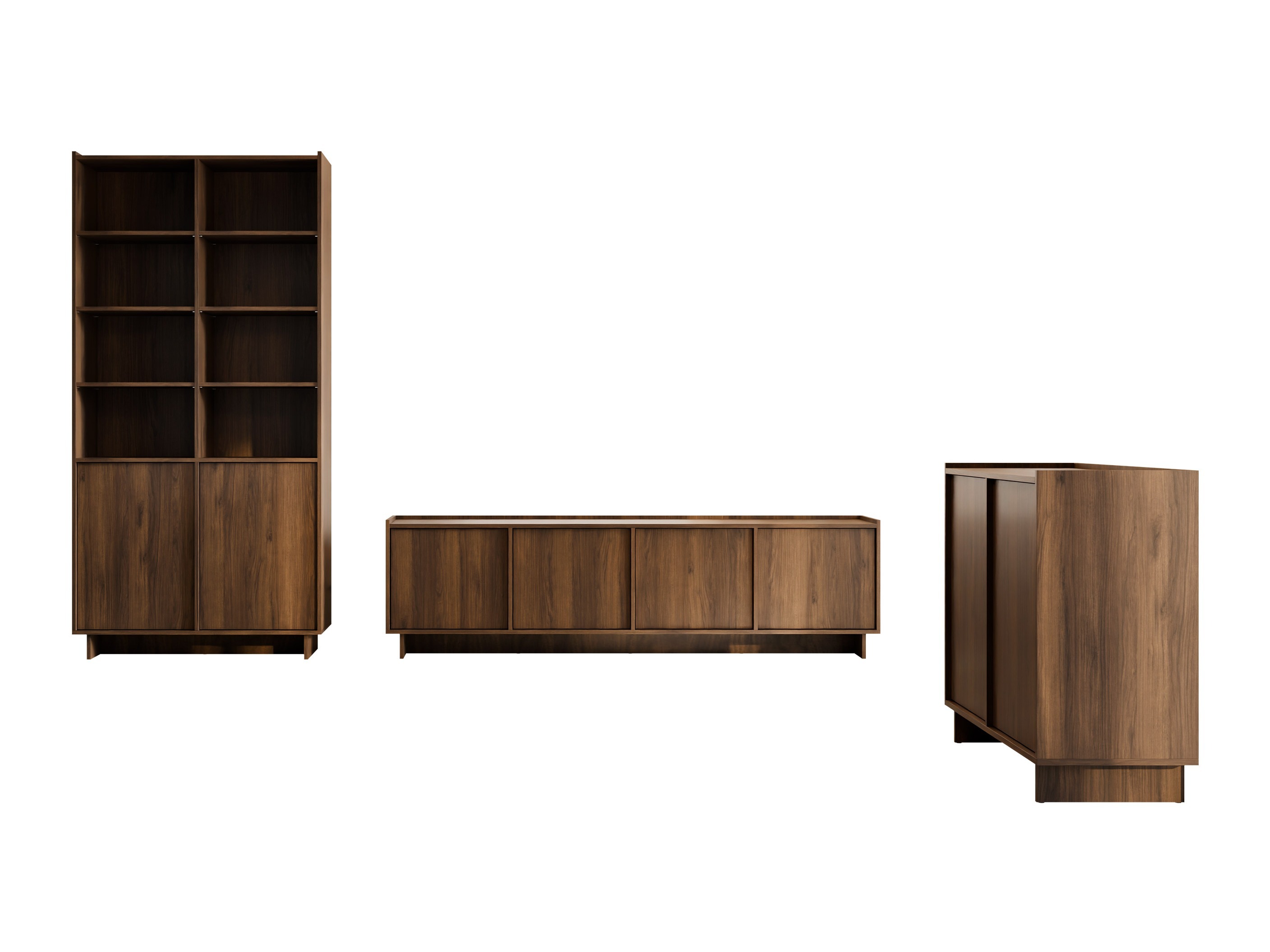 Conjunto para sala de estar Pirum (Nogueira)