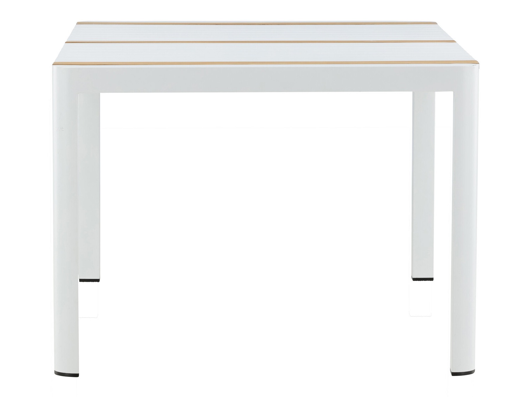 Conjunto de mesa e cadeiras Dallas 5318 (Branco + Teca)