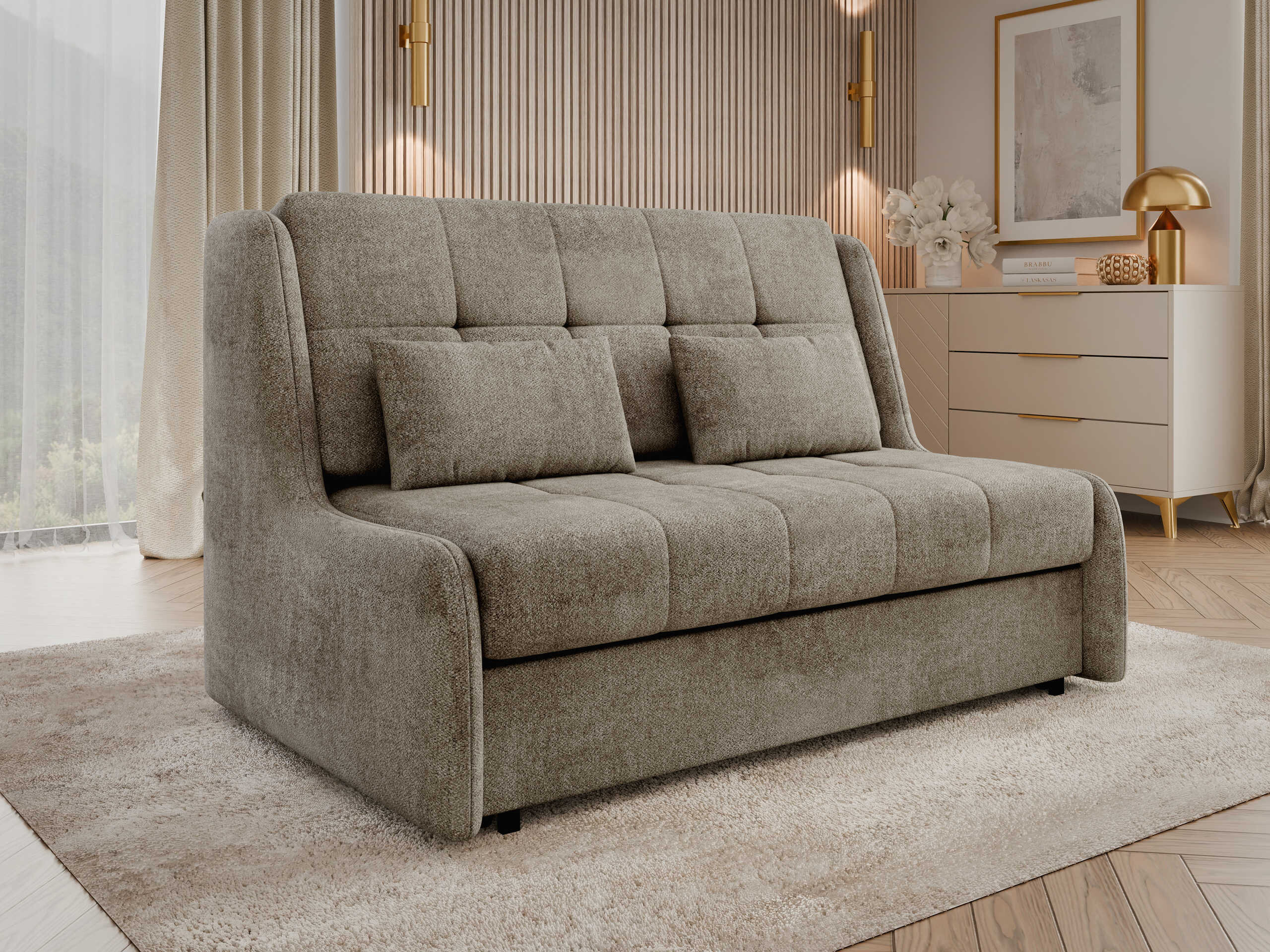 Sofá-cama Columbus 256 (Sereno 684)