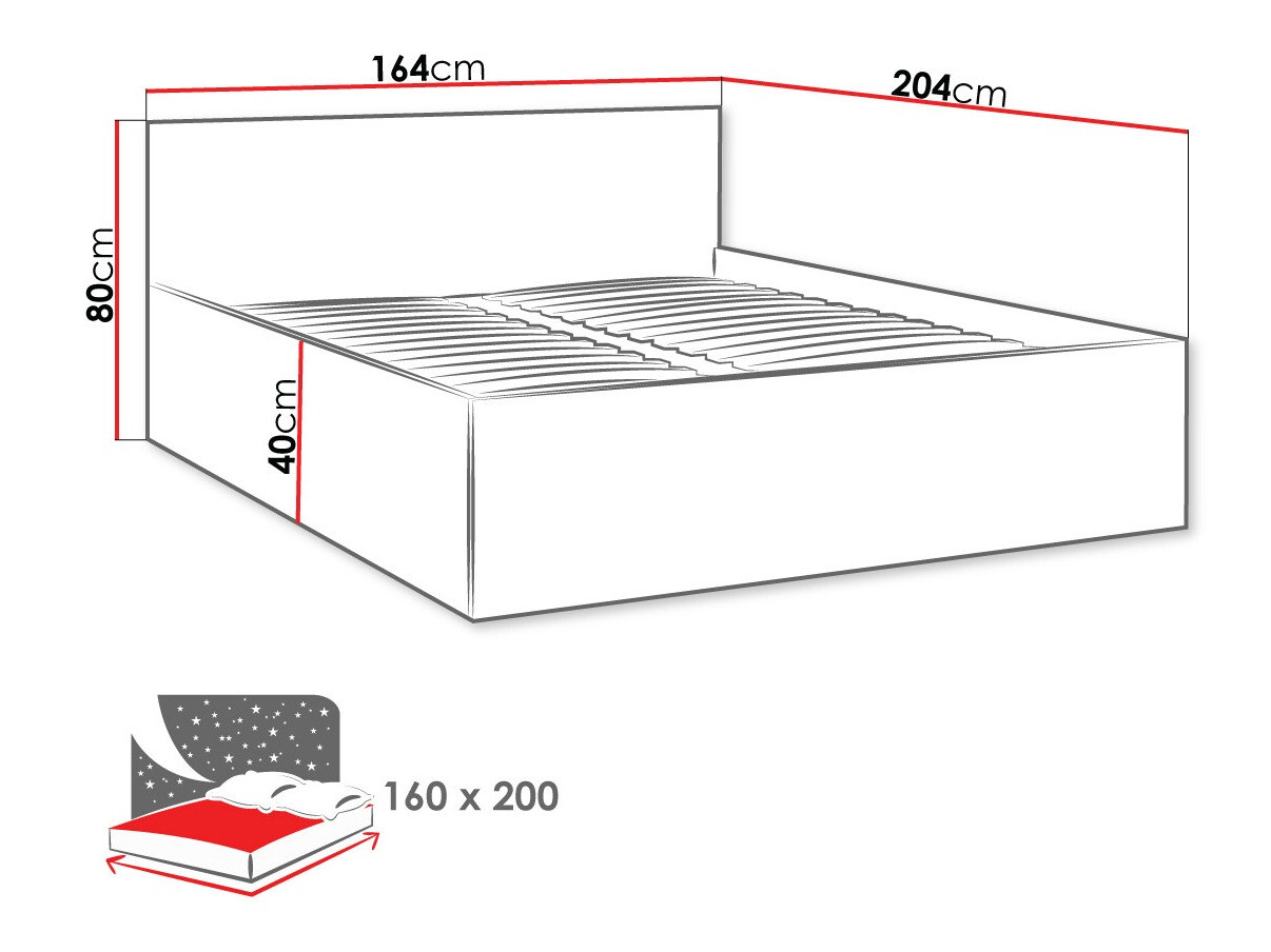 Cama SP6971 com um pequeno defeito
