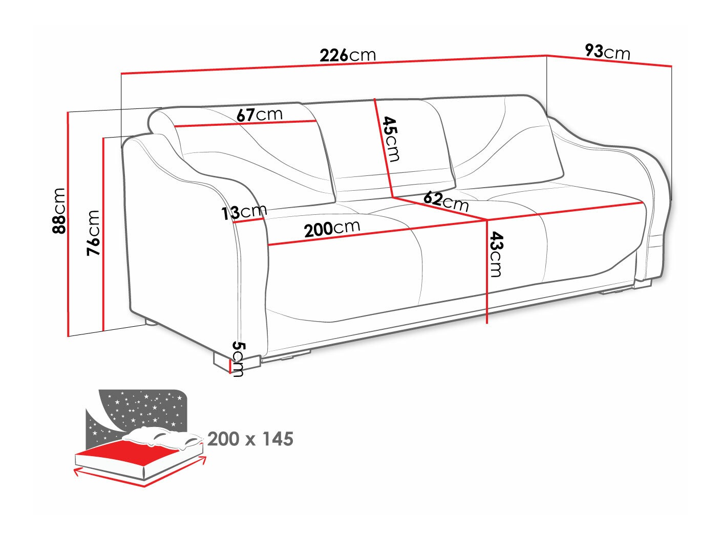 Sofá-cama SP6973
