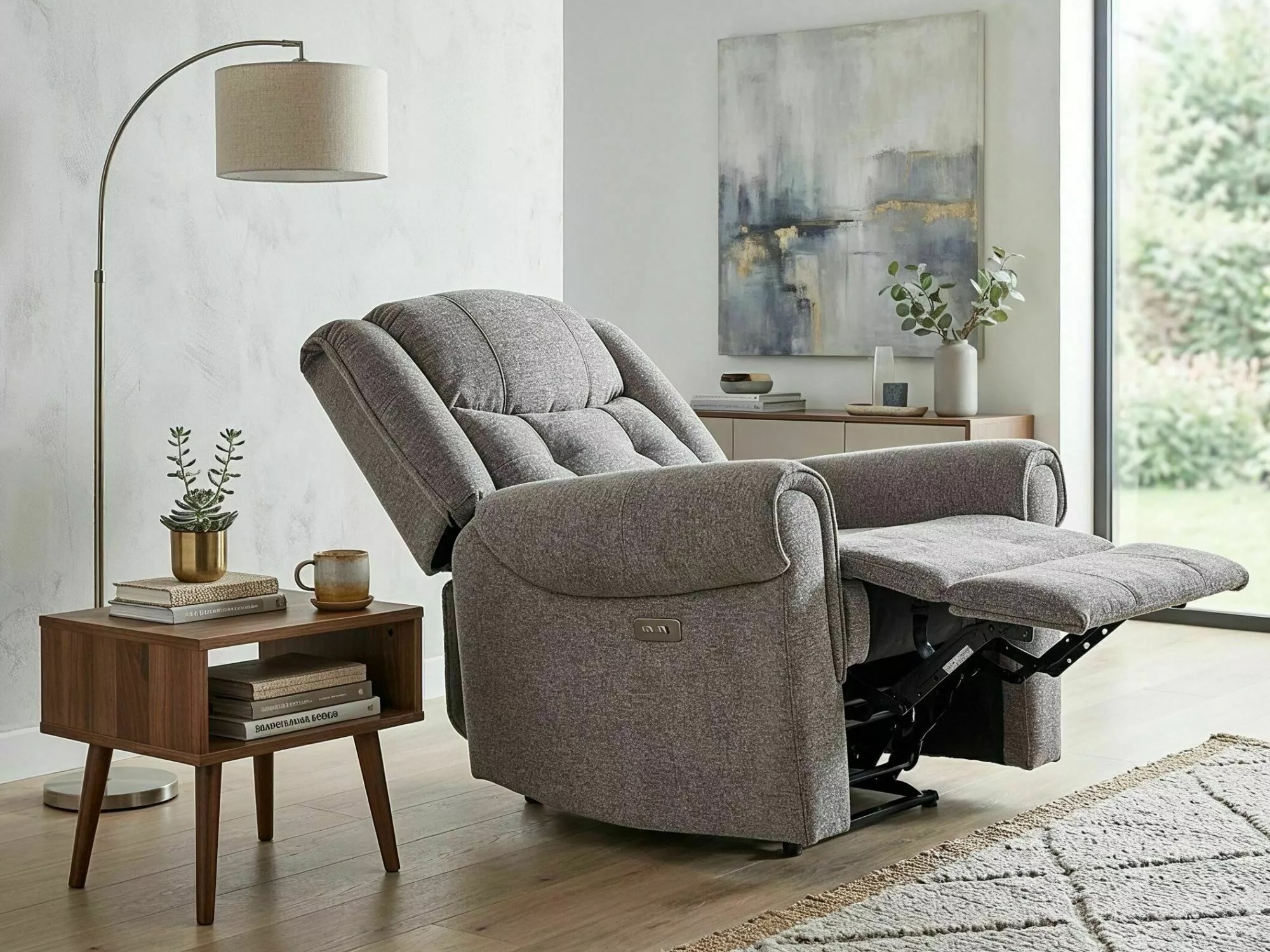 Poltrona reclinável Detroit 966 (Raven 07)