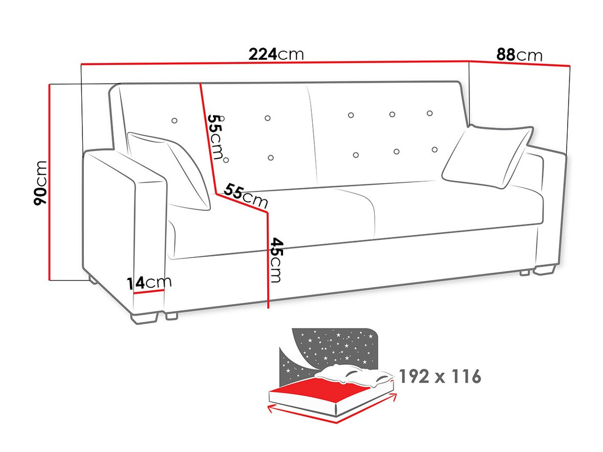 Sofá-cama SP6977