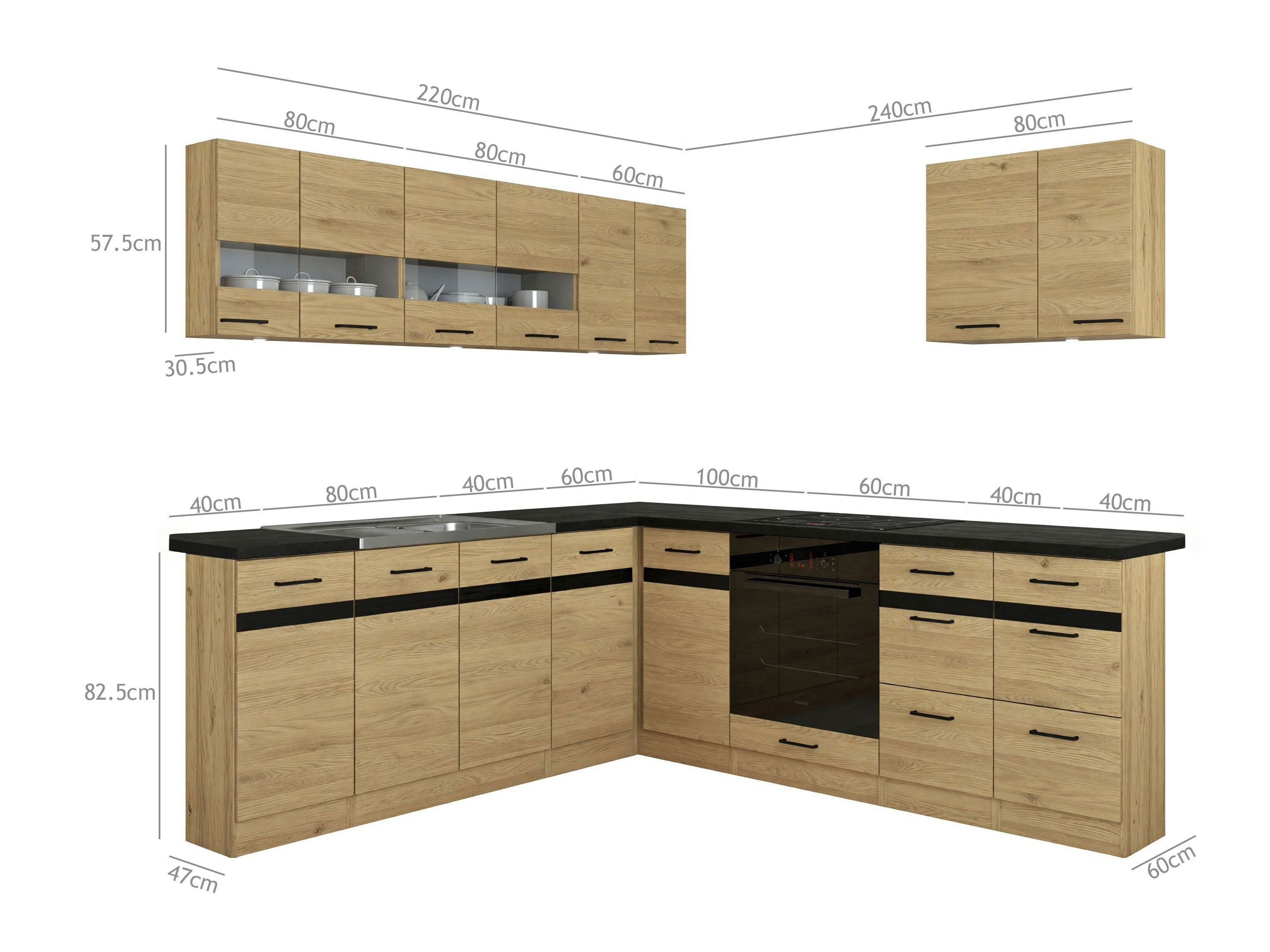 Conjunto de cozinha modular Dela 119