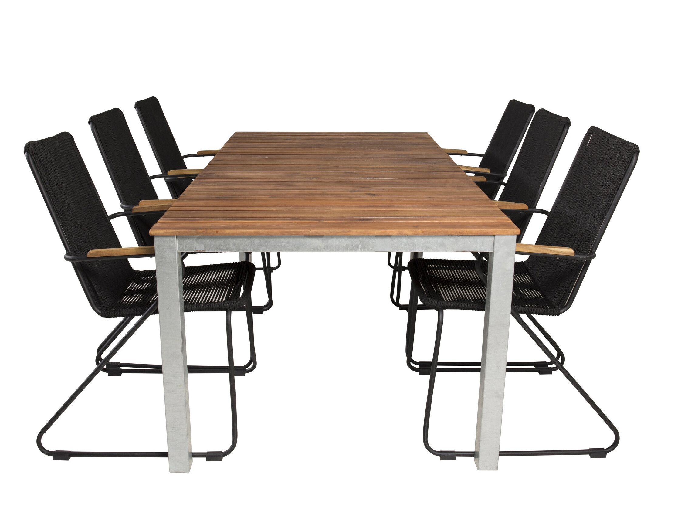 Conjunto de mesa e cadeiras Dallas 5320 (Preto)