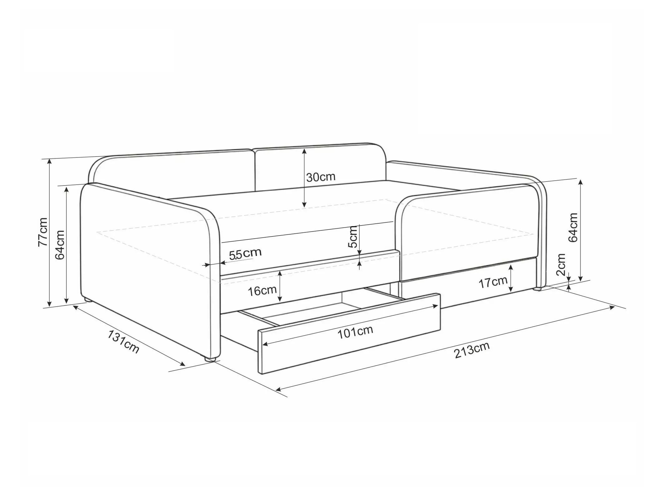 Cama Detroit 967 (Raven 24)