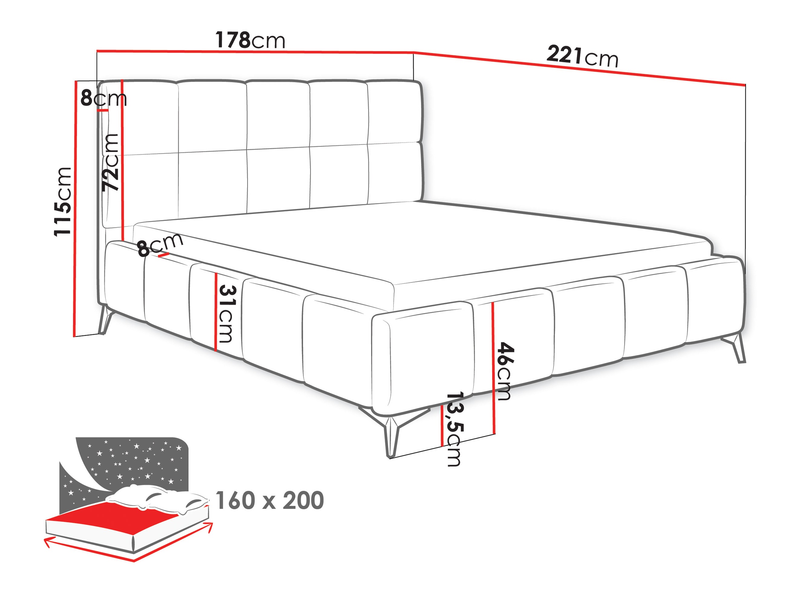 Cama Skokie 101 (Velluto 16)