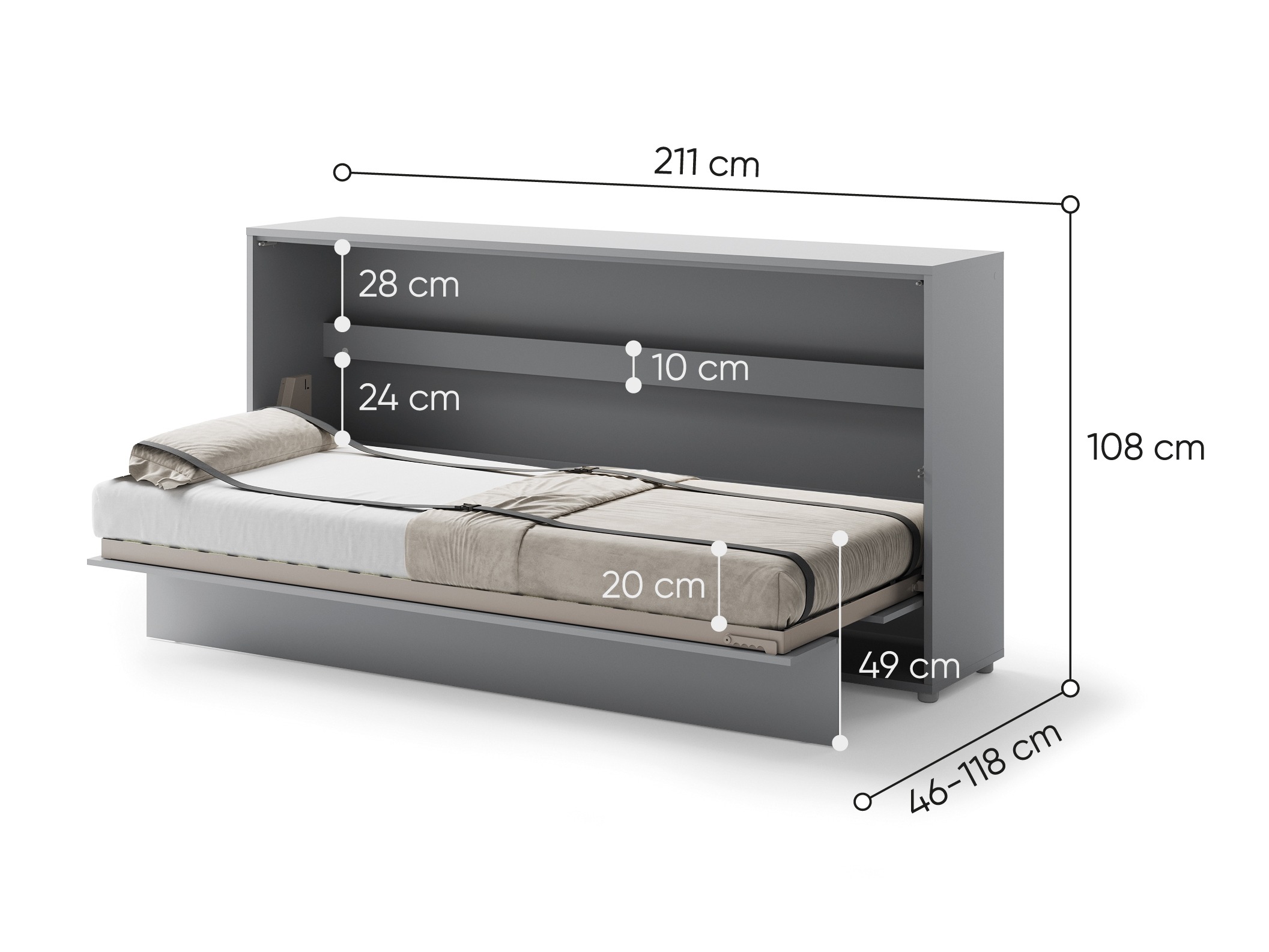 Cama rebatível SP7004