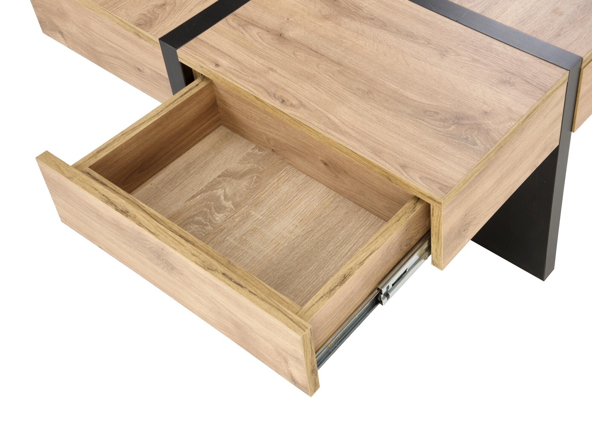 Mesa de centro Houston 1698 (Craft carvalho + Preto)