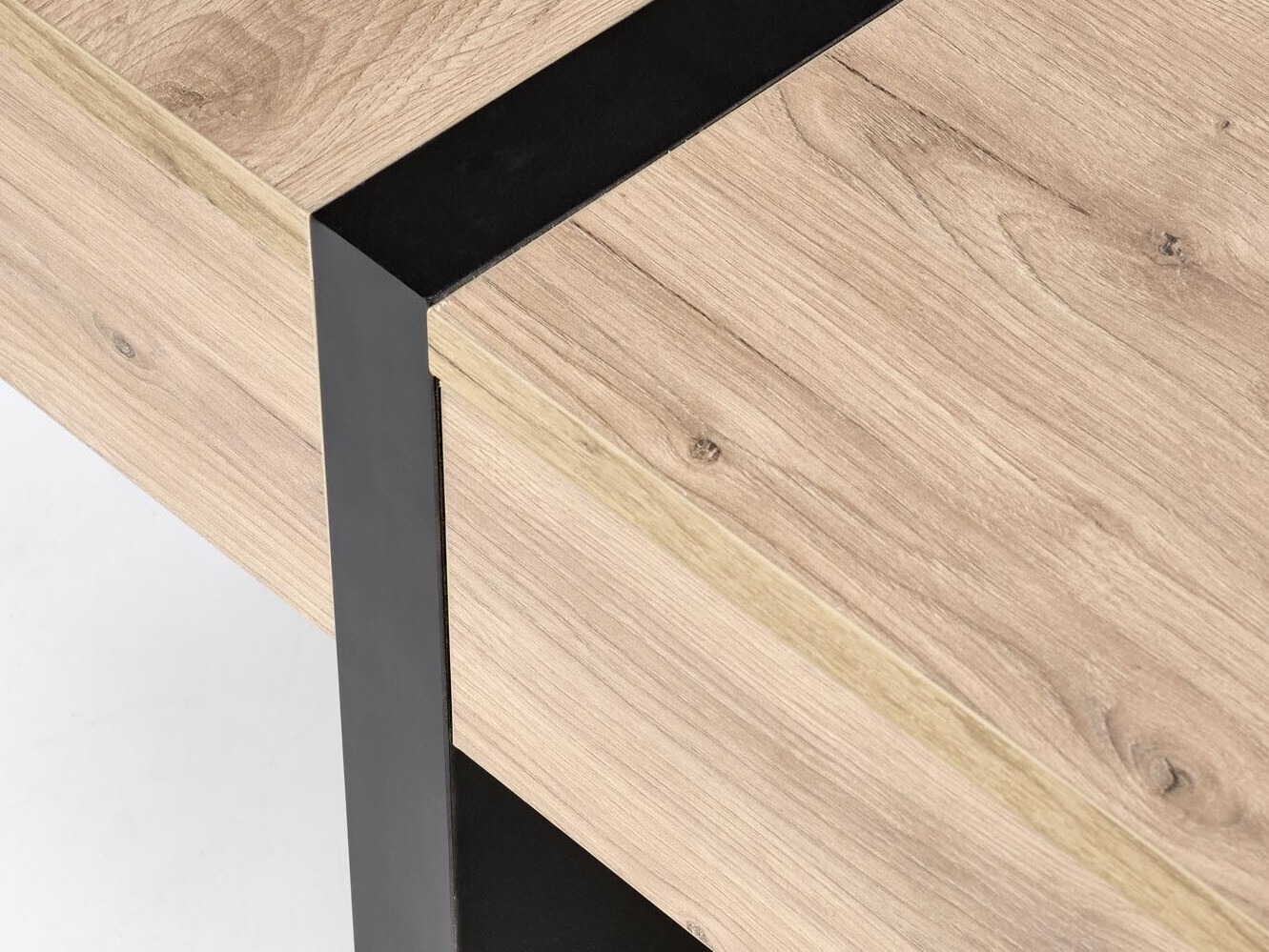 Mesa de centro Houston 1698 (Craft carvalho + Preto)