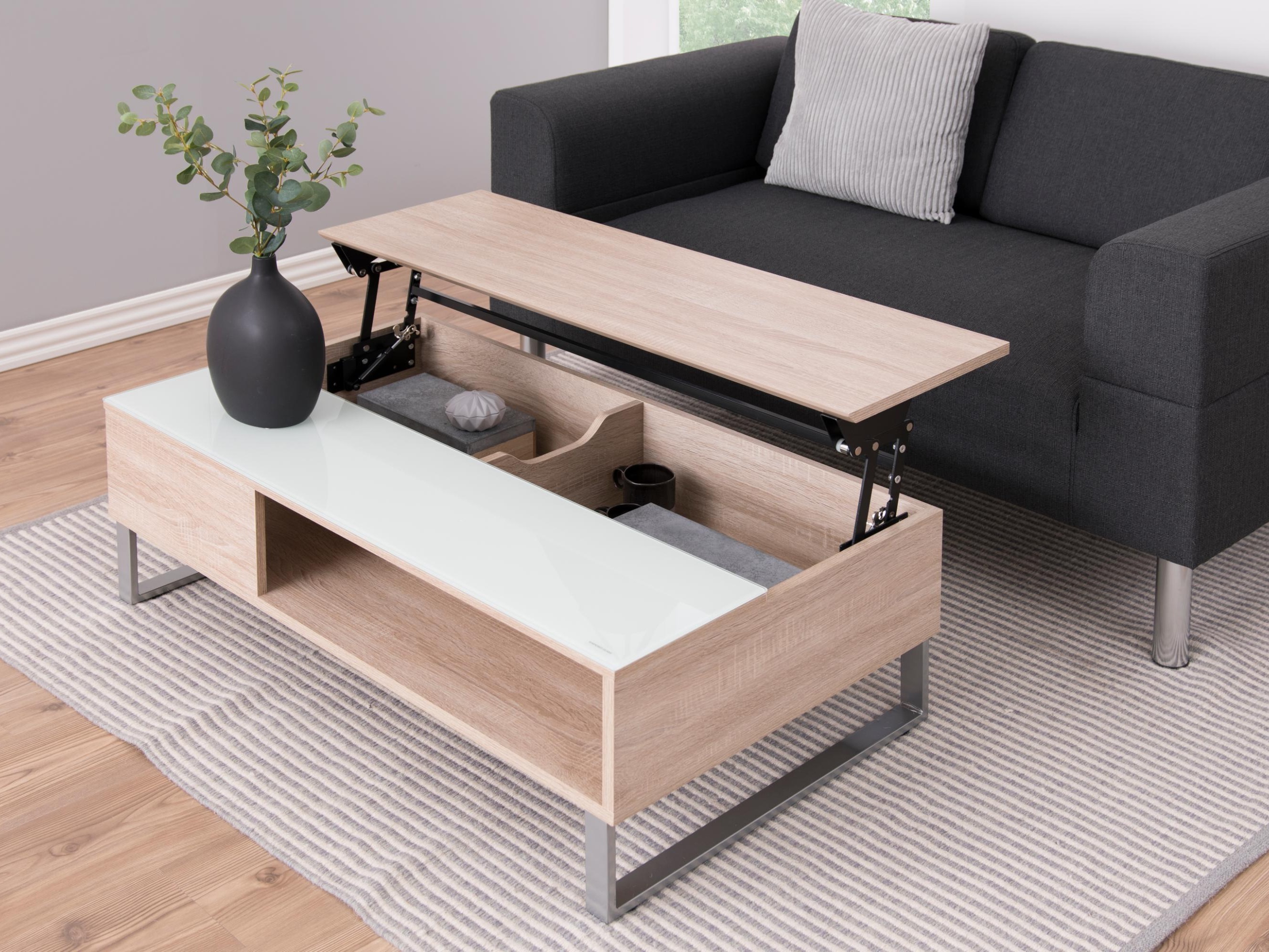Mesa de centro extensível Norsica 126