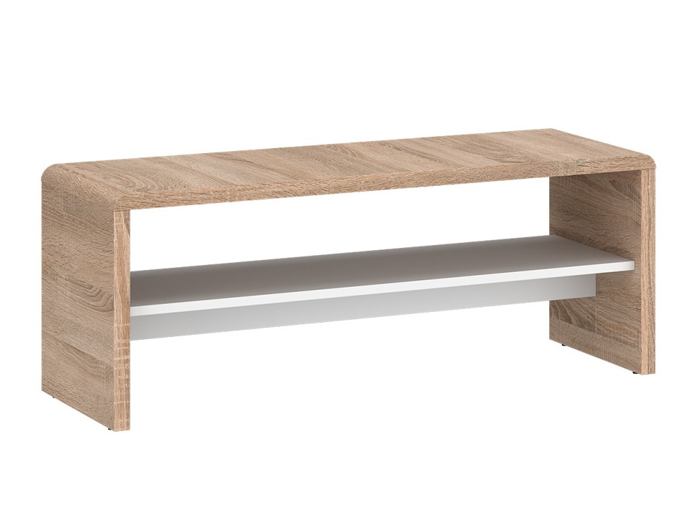 Mesa de centro Ontario 234 (Carvalho sonoma + Branco pérola)