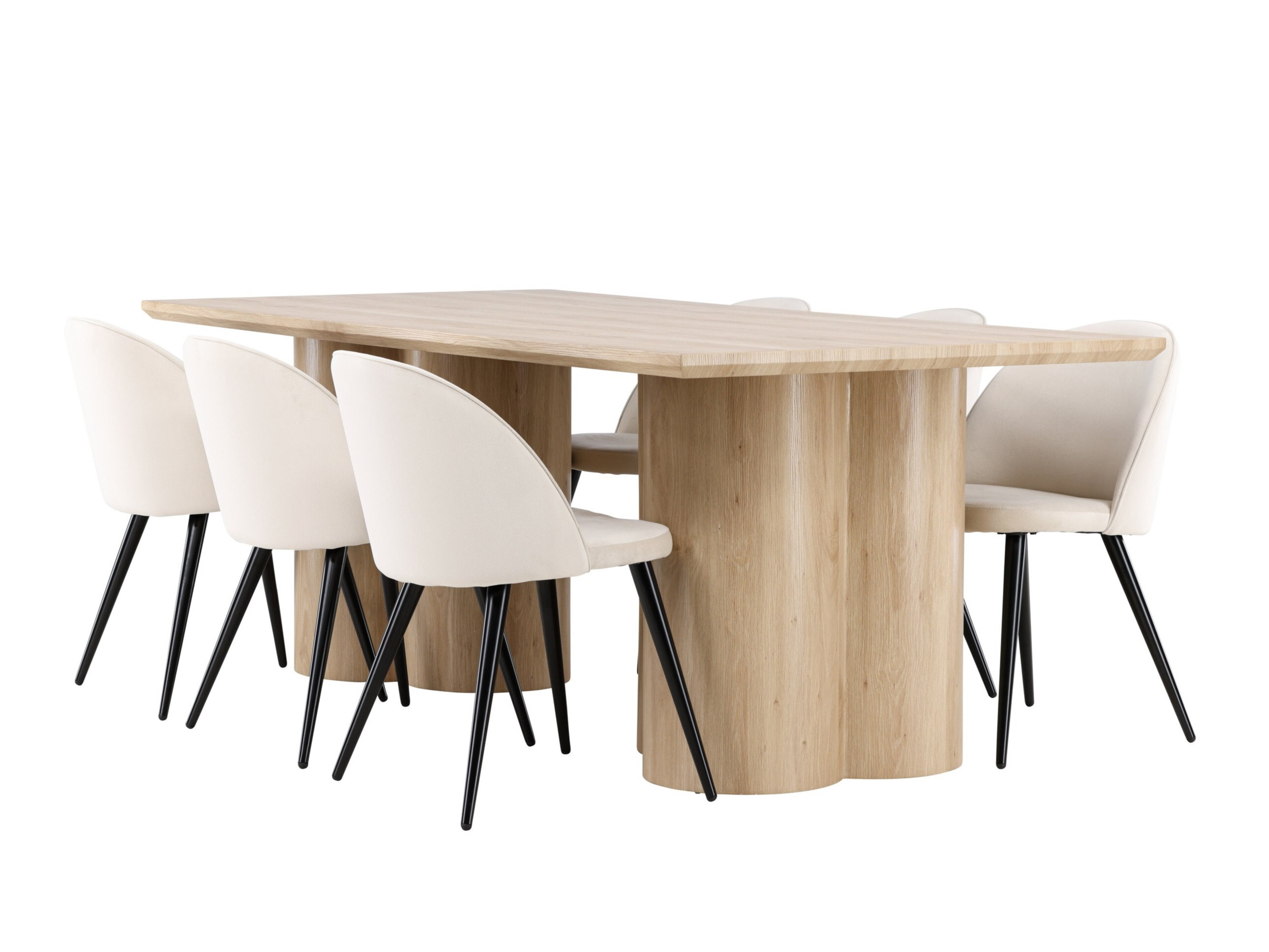 Conjunto para refeições Dallas 5330 (Madeira clara)