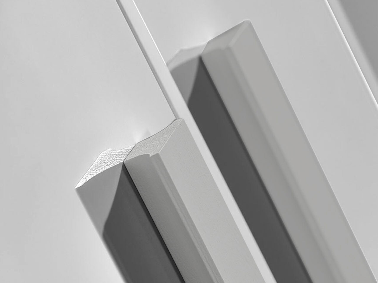 Estante Merevari 104 (Branco + Branco brilhante + Cinzento)
