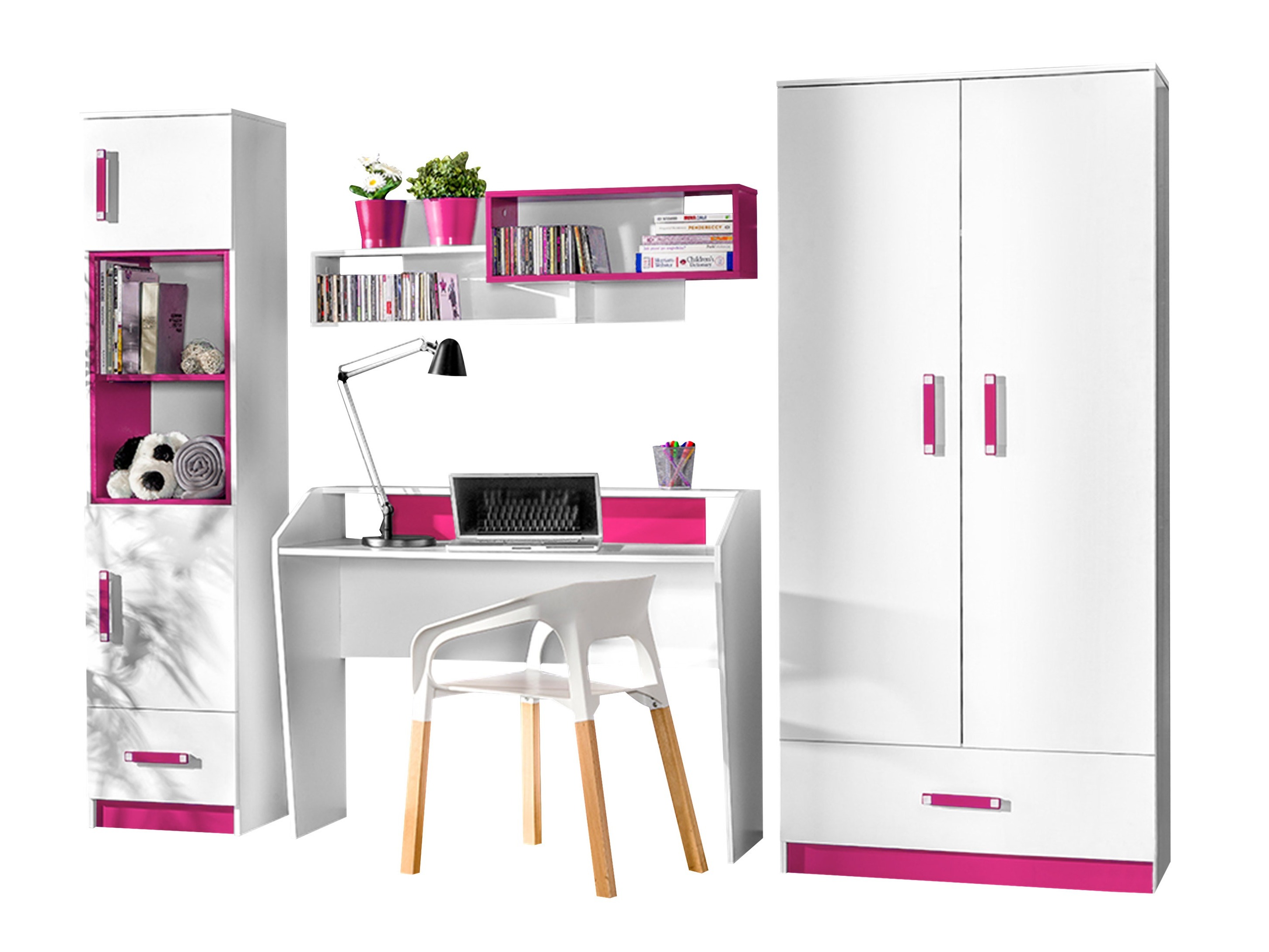 Conjuntos para quartos de criança Sorviru 106 (Branco + Rosa)