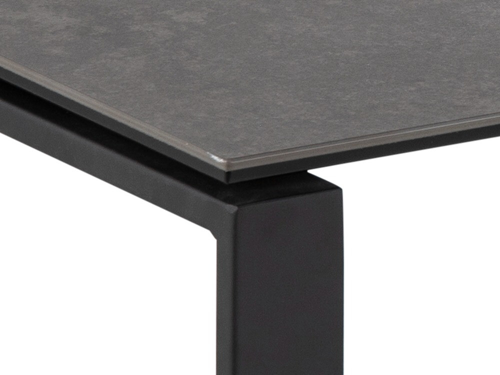 Conjunto de mesa de centro Norsica 421 (Cinzento escuro + Preto)