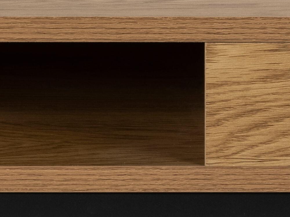 Mesa de centro Norsica 477 (Carvalho selvagem + Preto)