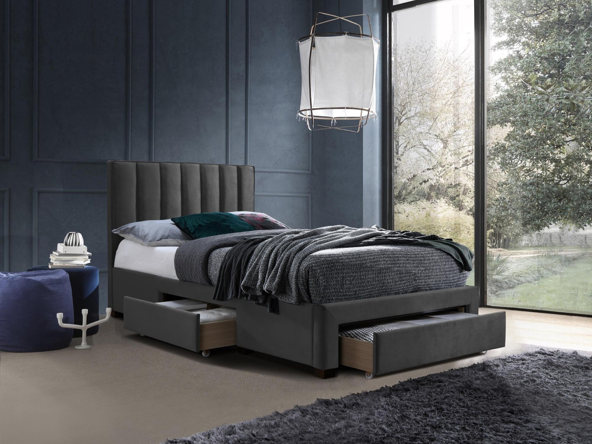 Cama Houston Fides (Cinzento)