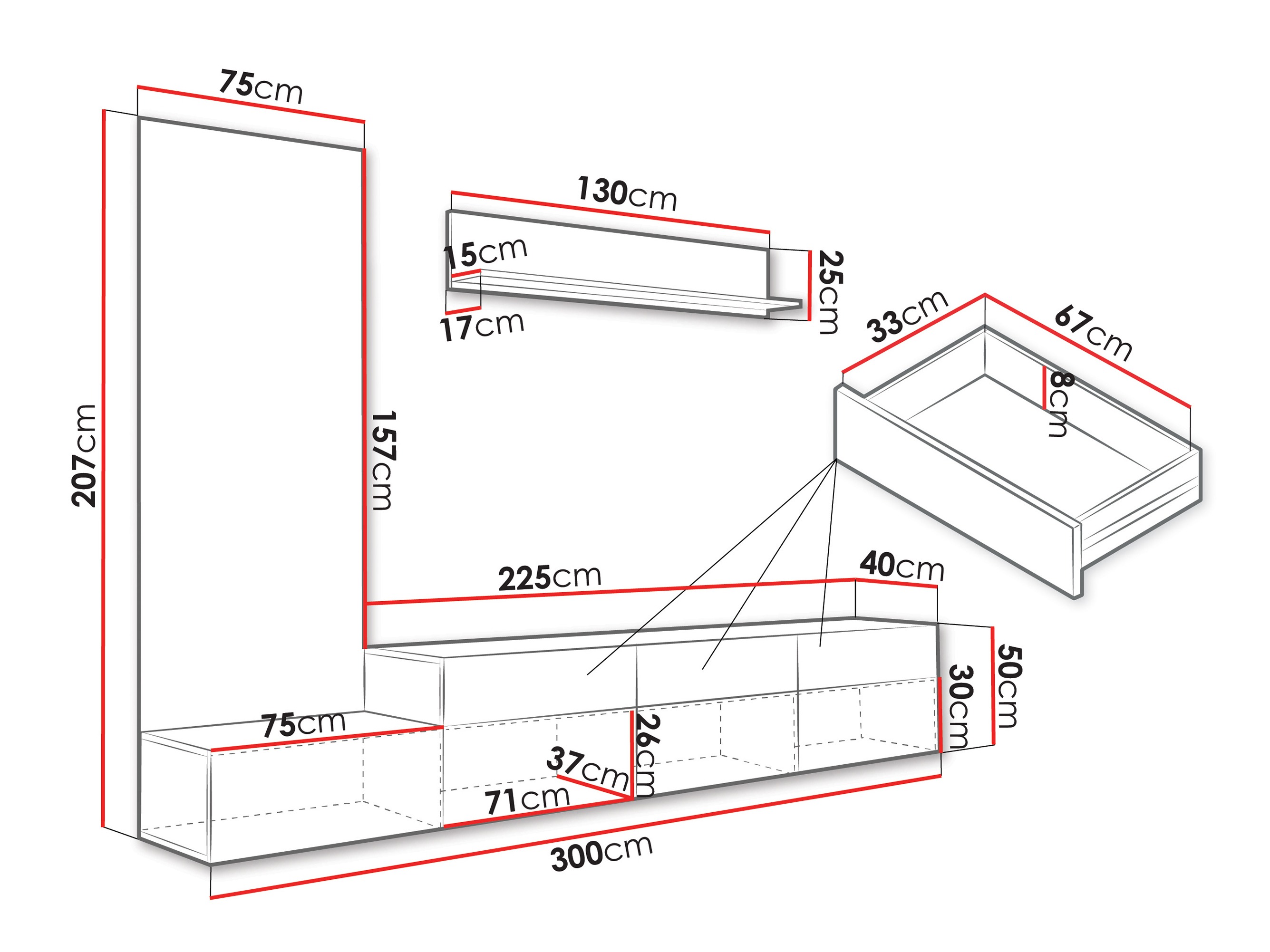 Conjunto para sala de estar SP7041