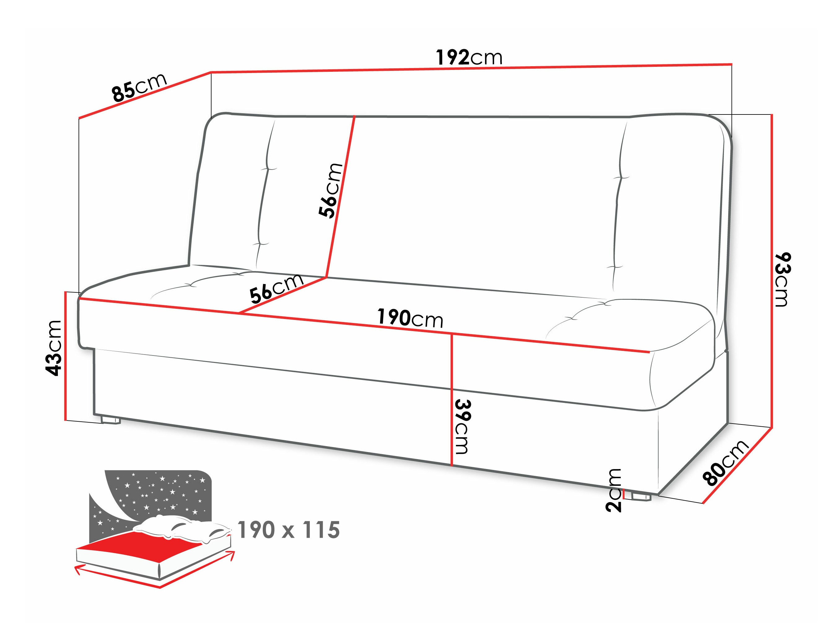 Sofá-cama SP7042
