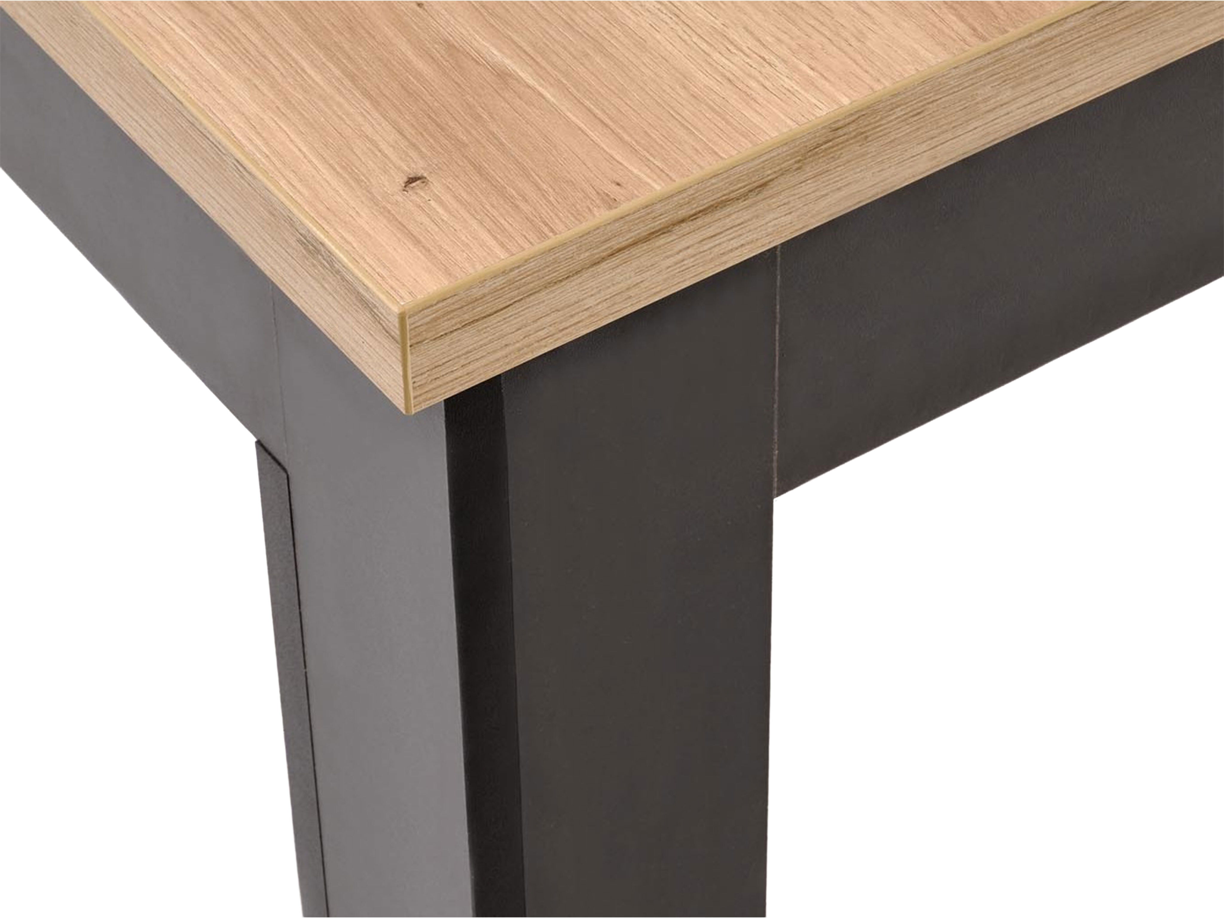 Mesa Houston 2165 (Carvalho Artisan + Preto)