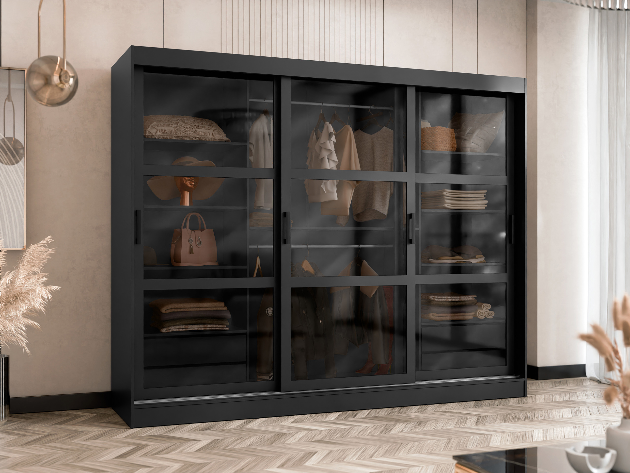 Roupeiro Comfivo Opus (Preto)