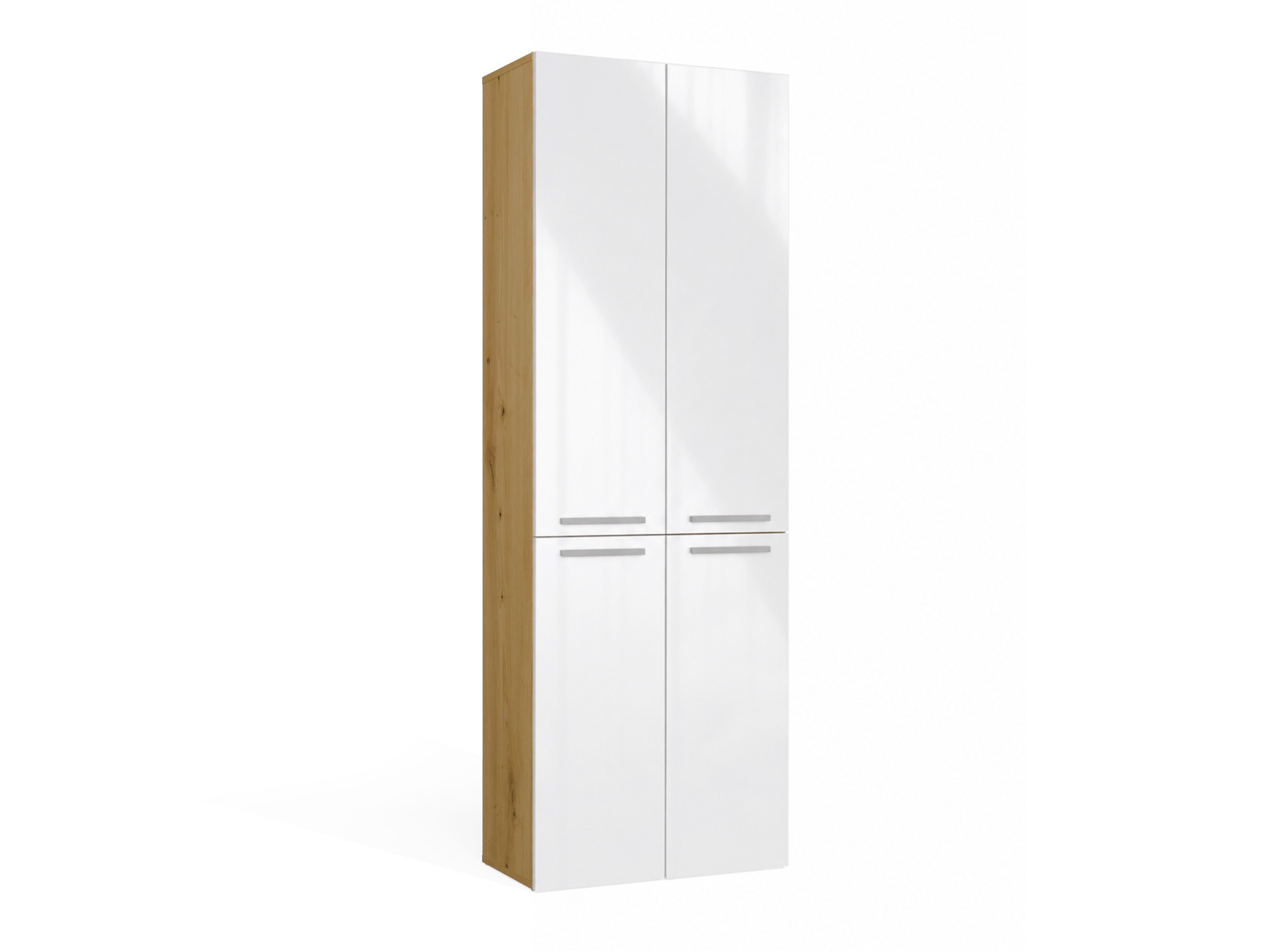 Armário colocado para casa de banho Nolmaru 100 (Carvalho Artisan + Branco brilhante)