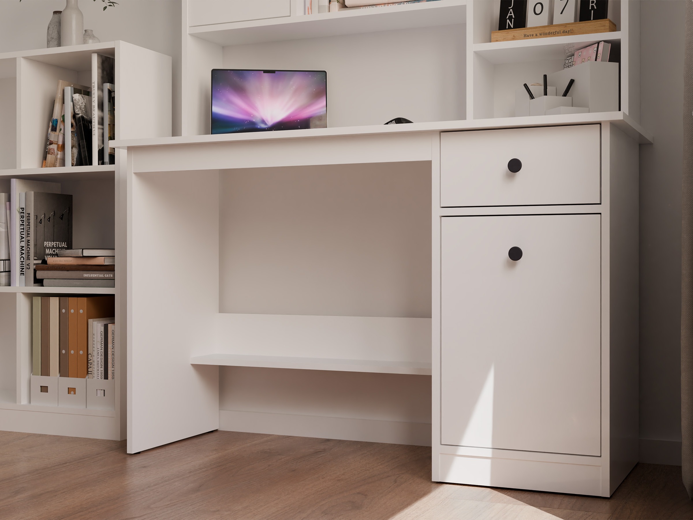 Mesa de escritório Mandeville 376 (Branco)