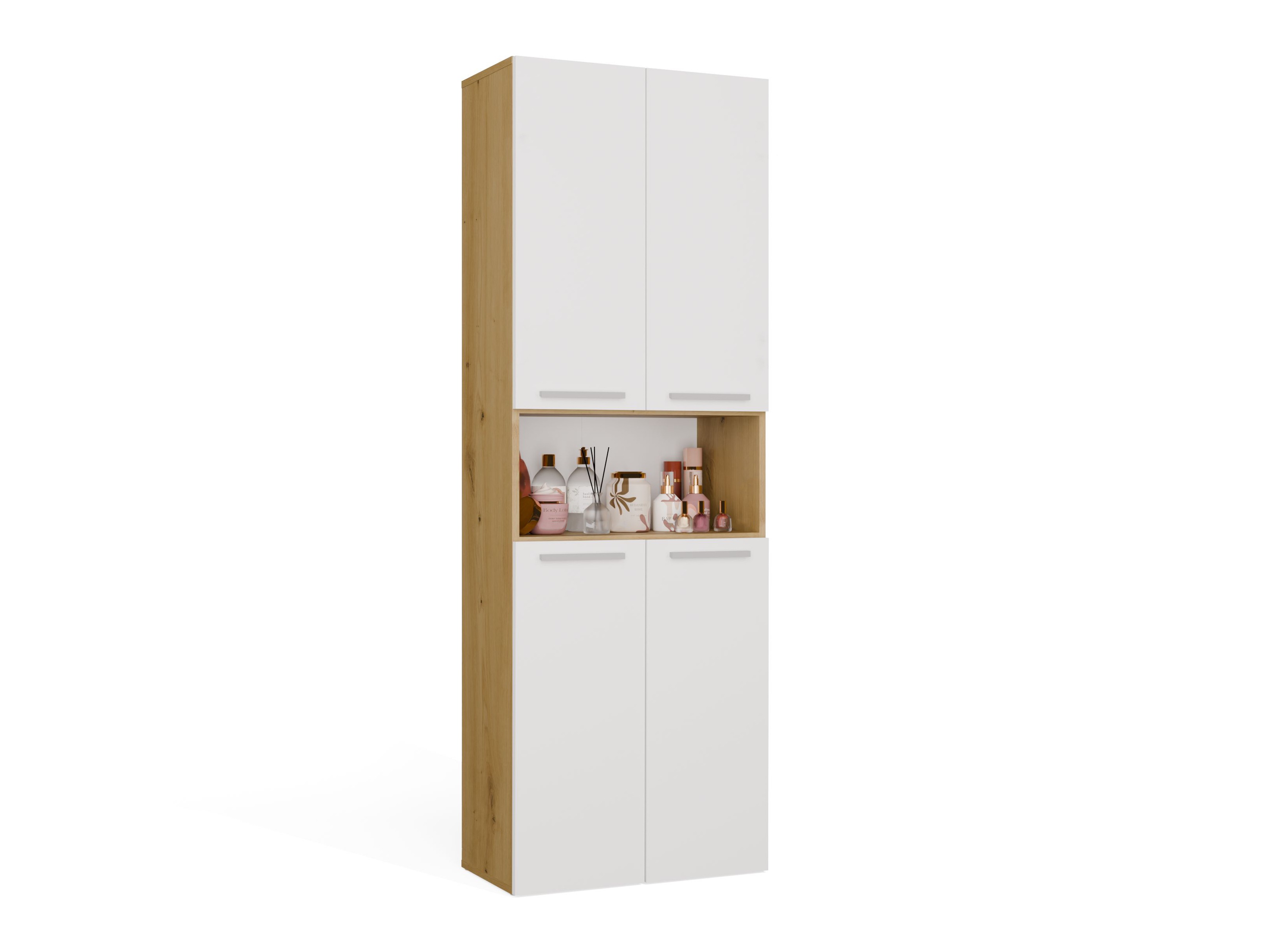 Armário colocado para casa de banho Nolmaru 101 (Carvalho Artisan + Branco)