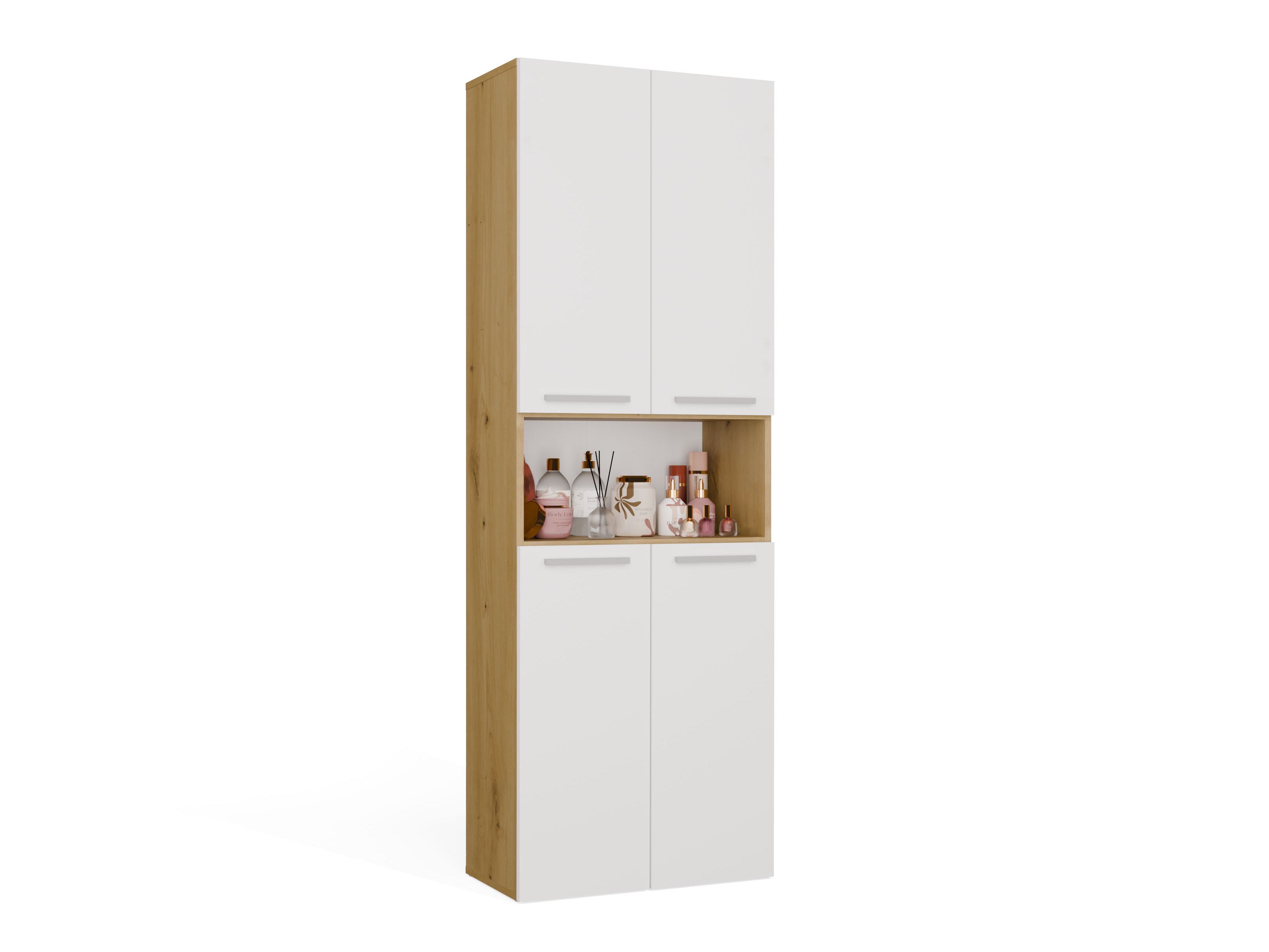 Armário colocado para casa de banho Nolmaru 103 (Carvalho Artisan + Branco)