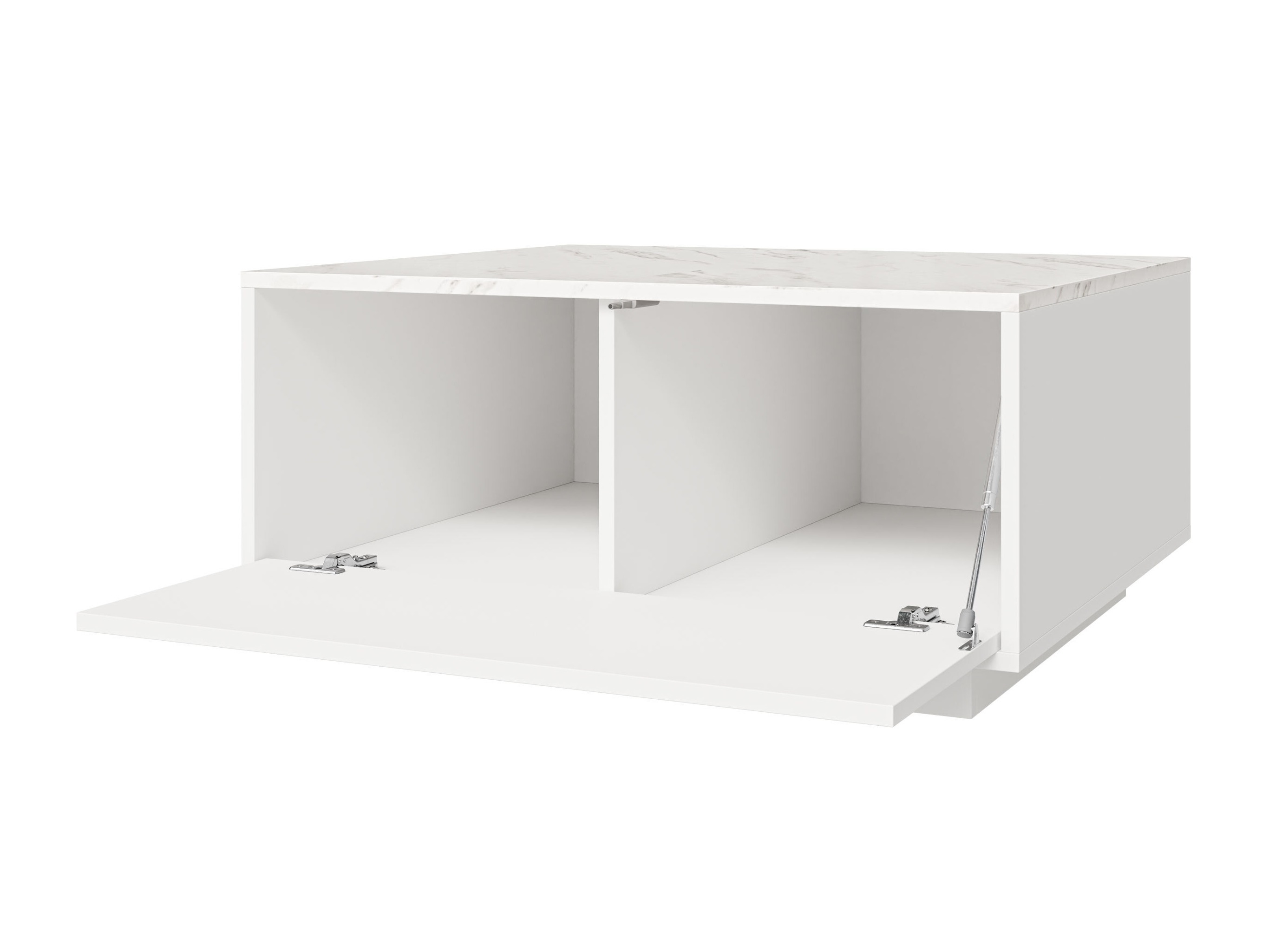 Mesa de centro Comfivo Unda (Marmore branco + Branco)
