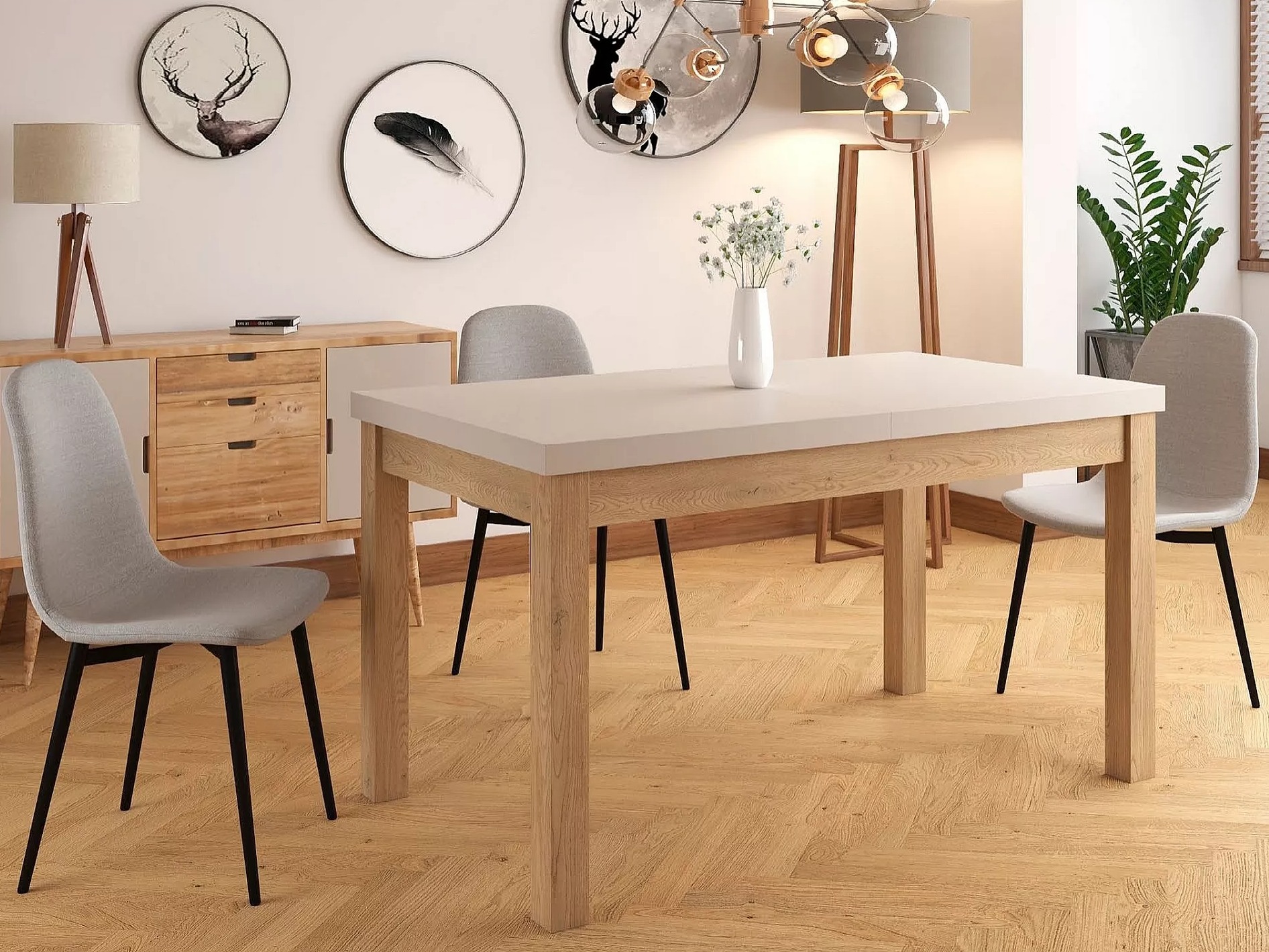 Mesa Detroit 976 (Caxemira + Carvalho Cremona)