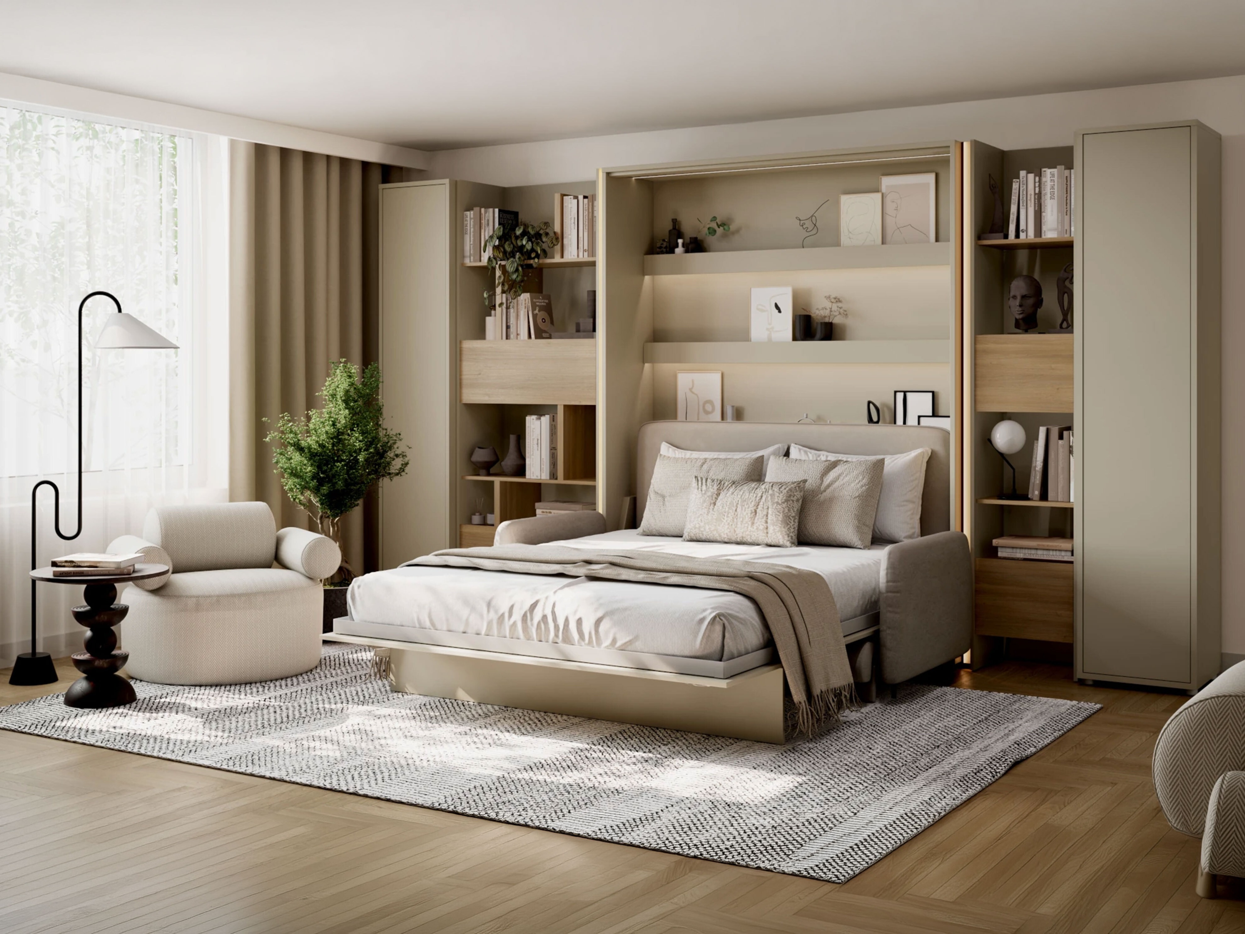 Cama rebatível Concept Lenart (Caxemira)